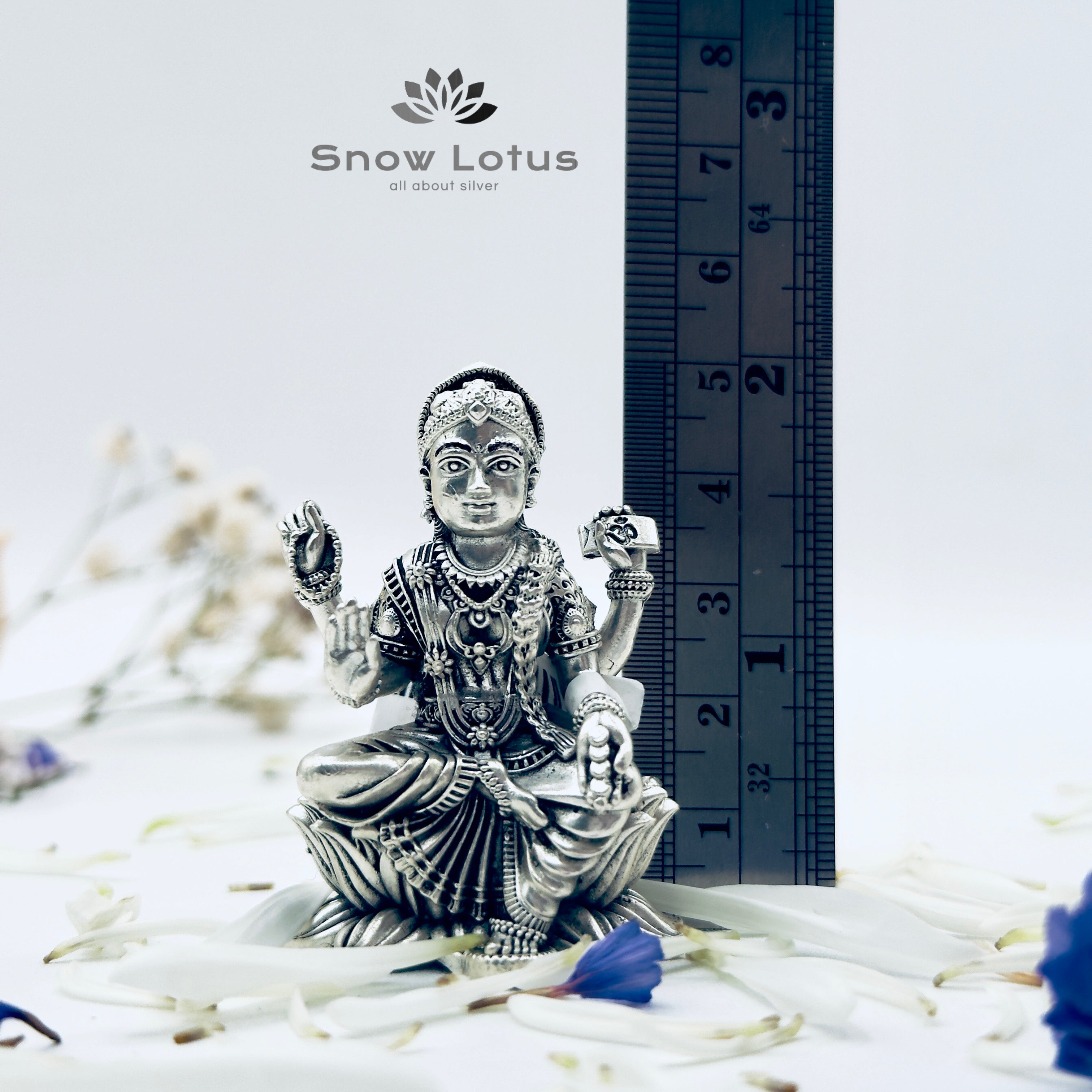 Antique Lotus Lakshmi Idol 3D