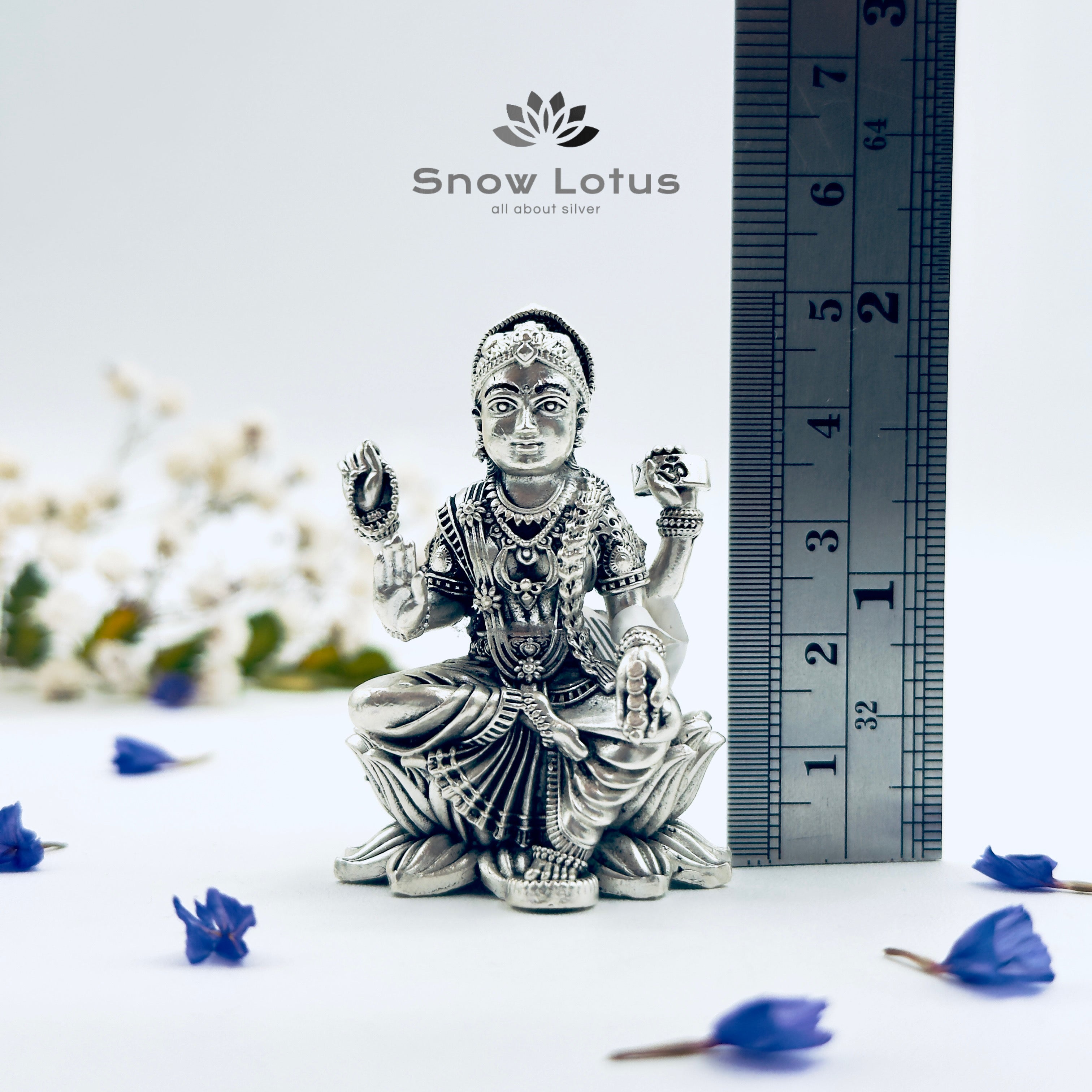 Antique Lotus Lakshmi Idol 3D
