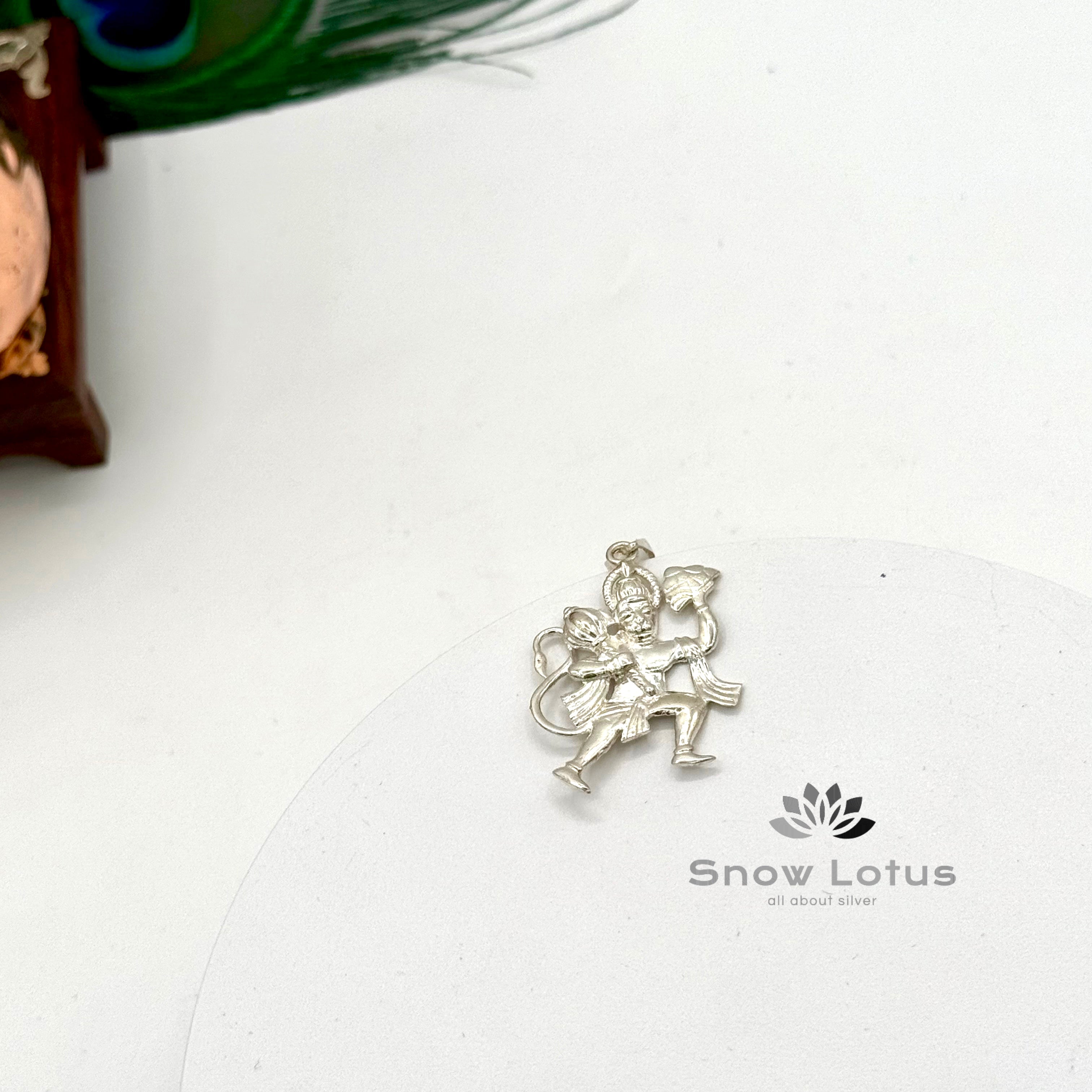Hanuman flat Pendent 925