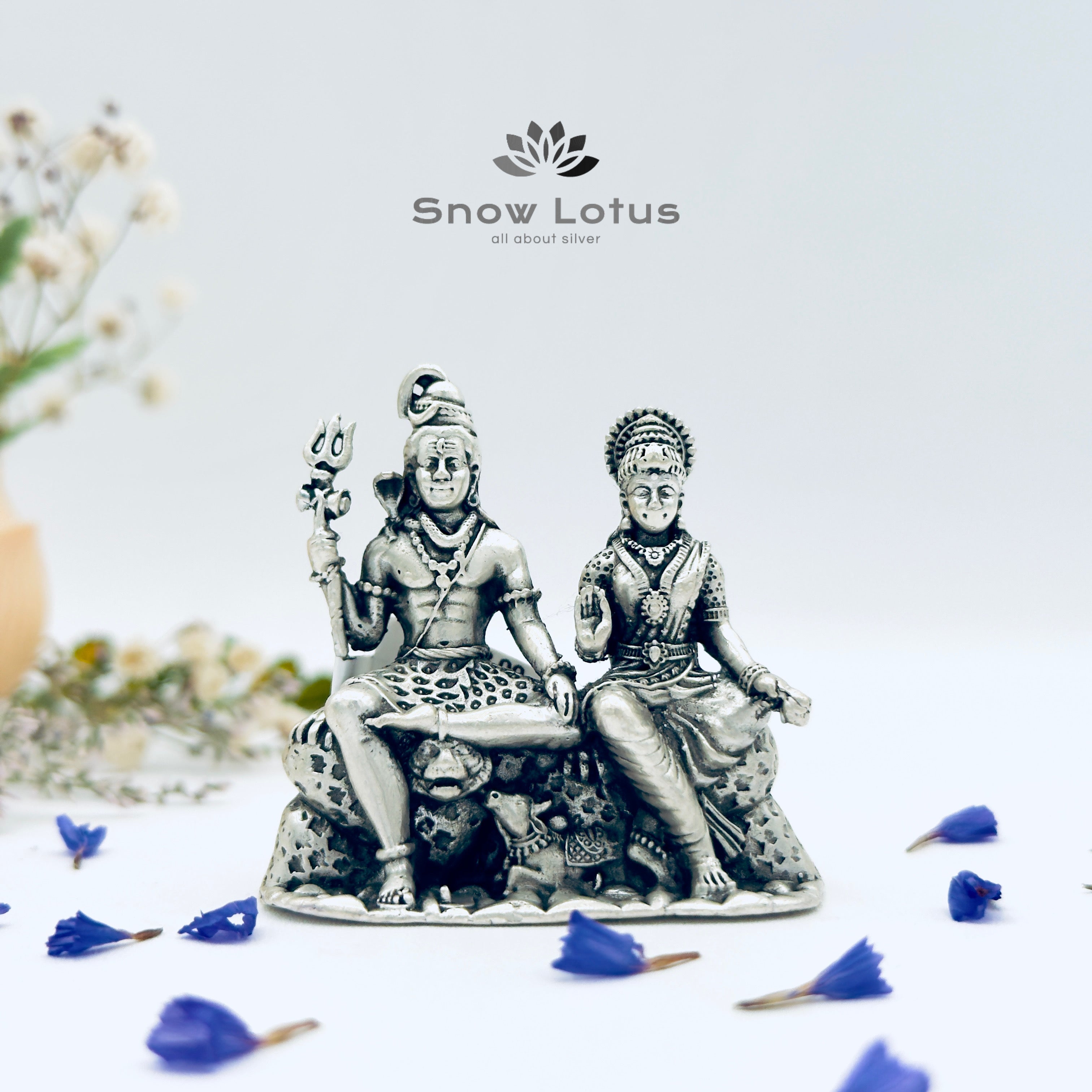 Antique Shiva Parvathi 3D