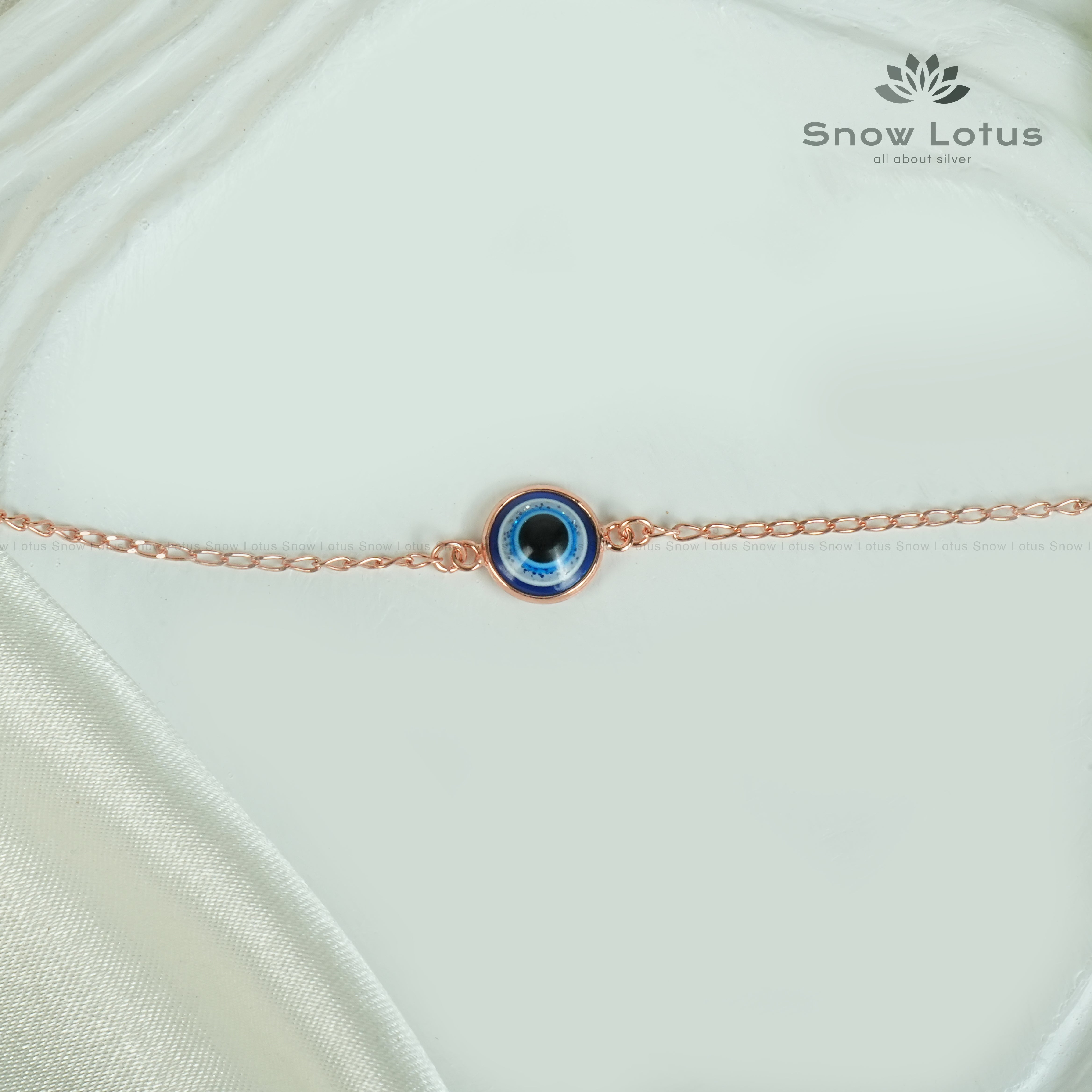 Evil Eye Rose Gold Anklets