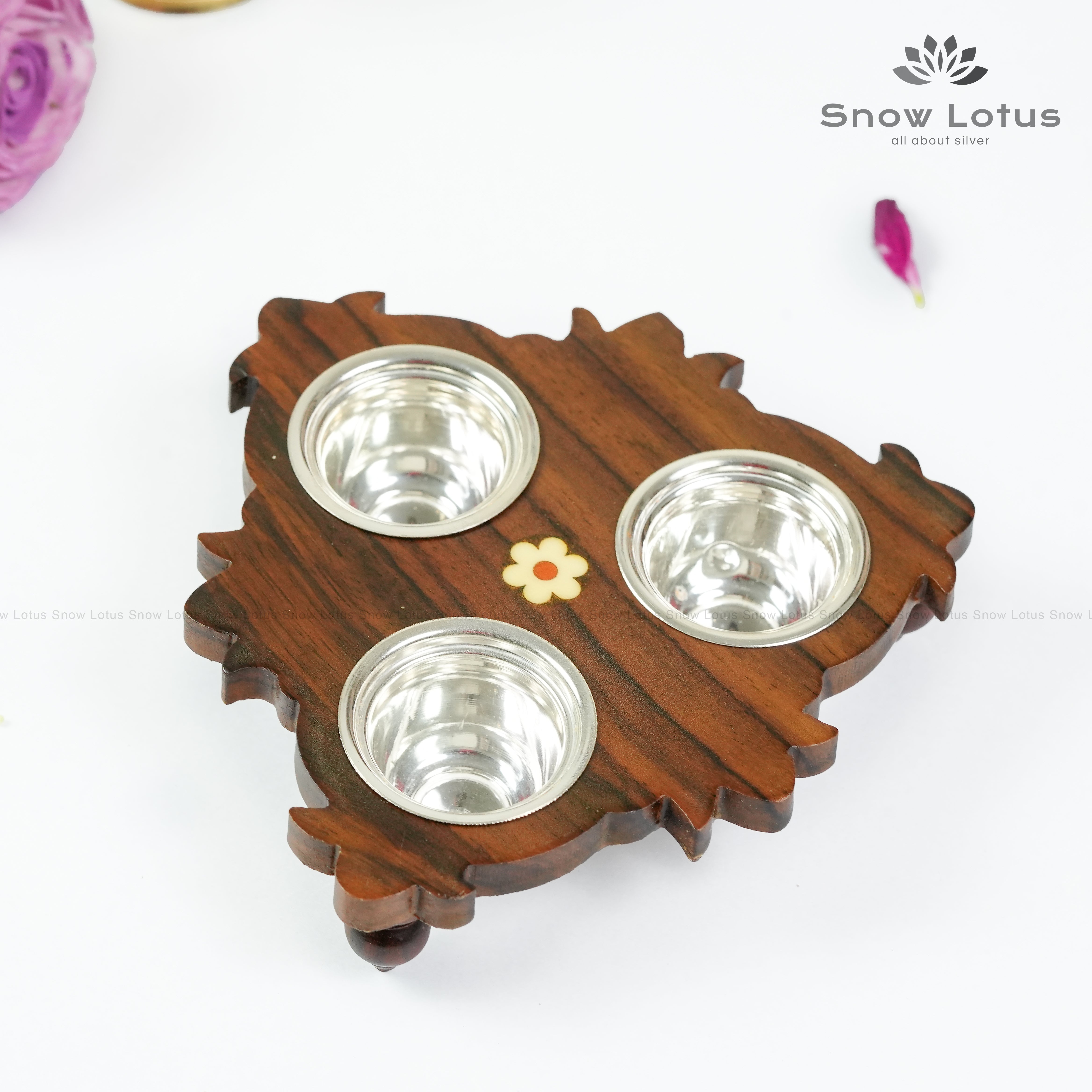 3 Cup Wooden Panchapali