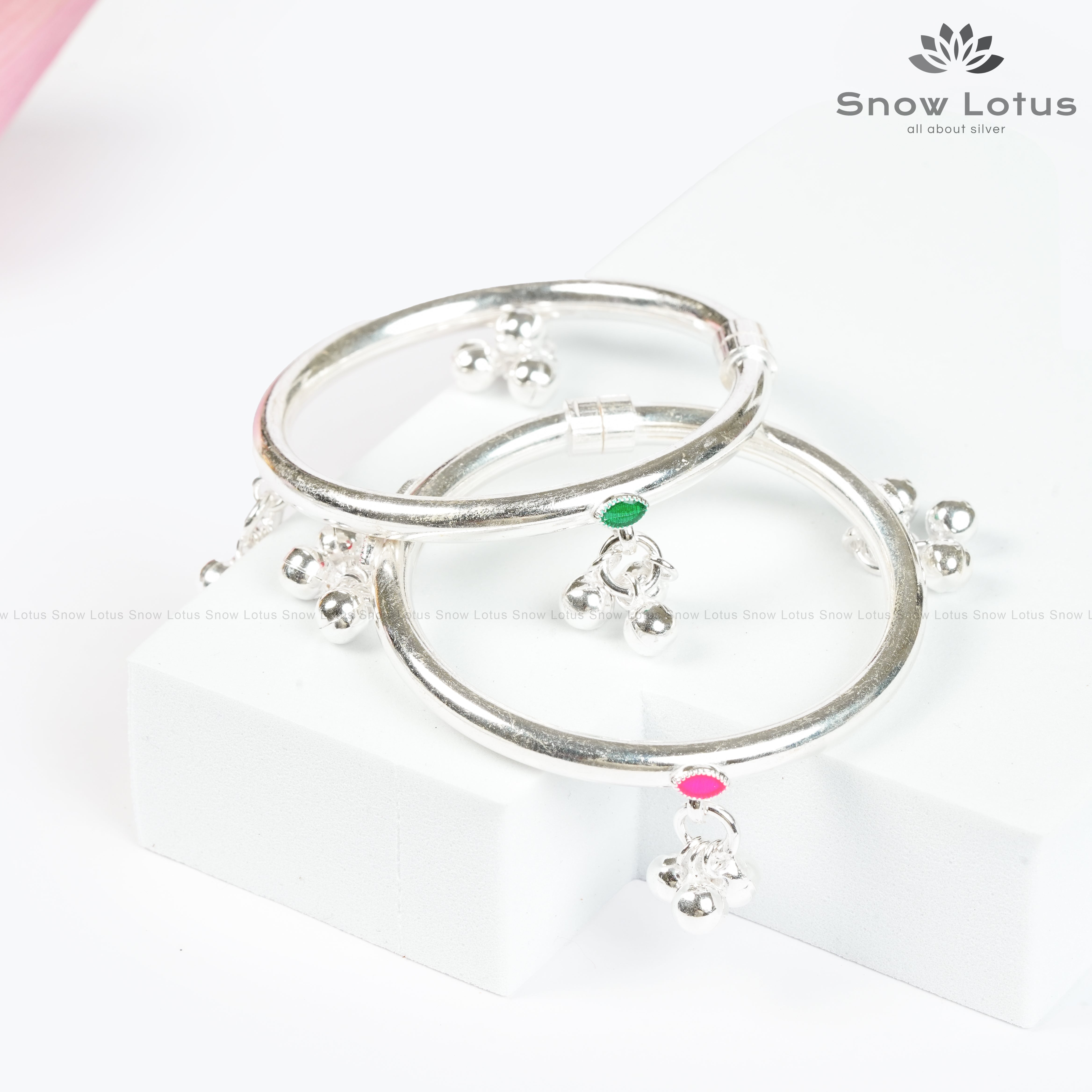 kada Anklets Kids Plain Multi color Enamel with Bells