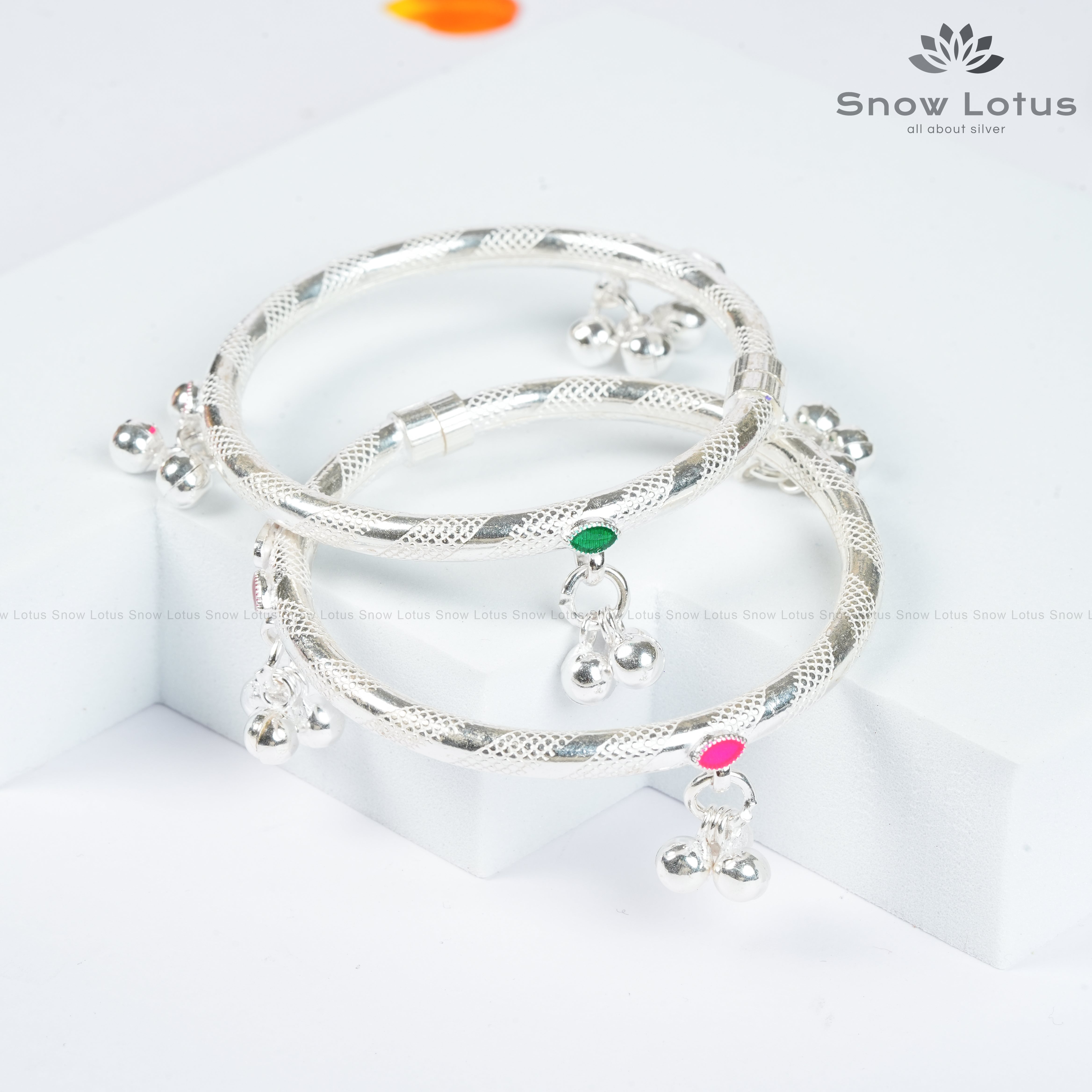 kada Anklets Kids Multi color Enamel with Bells M1