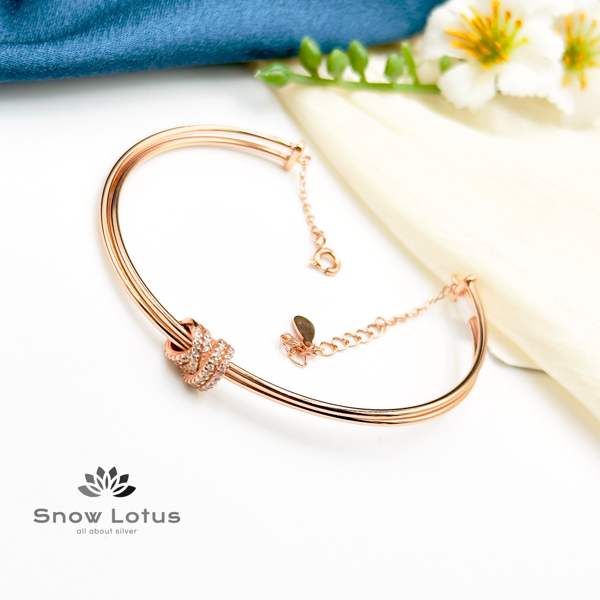 Rose Gold Aura Bar Kada