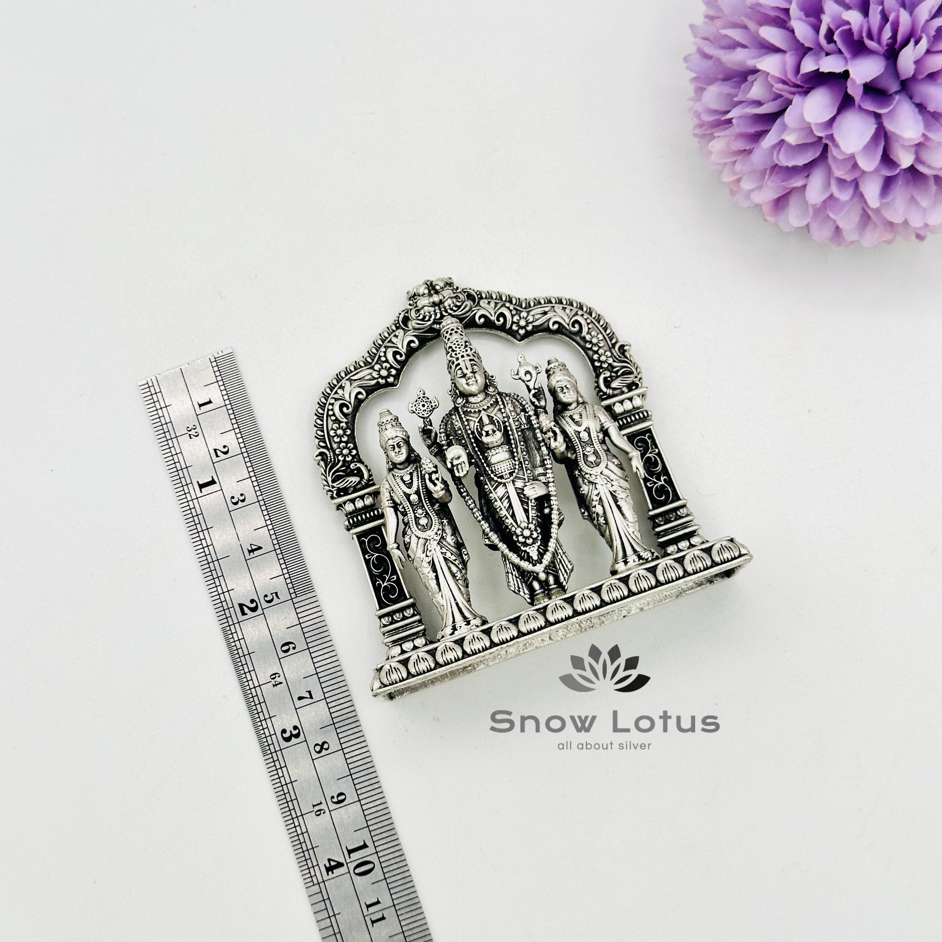 Balaji with Ammavaru Antique Solid 3D