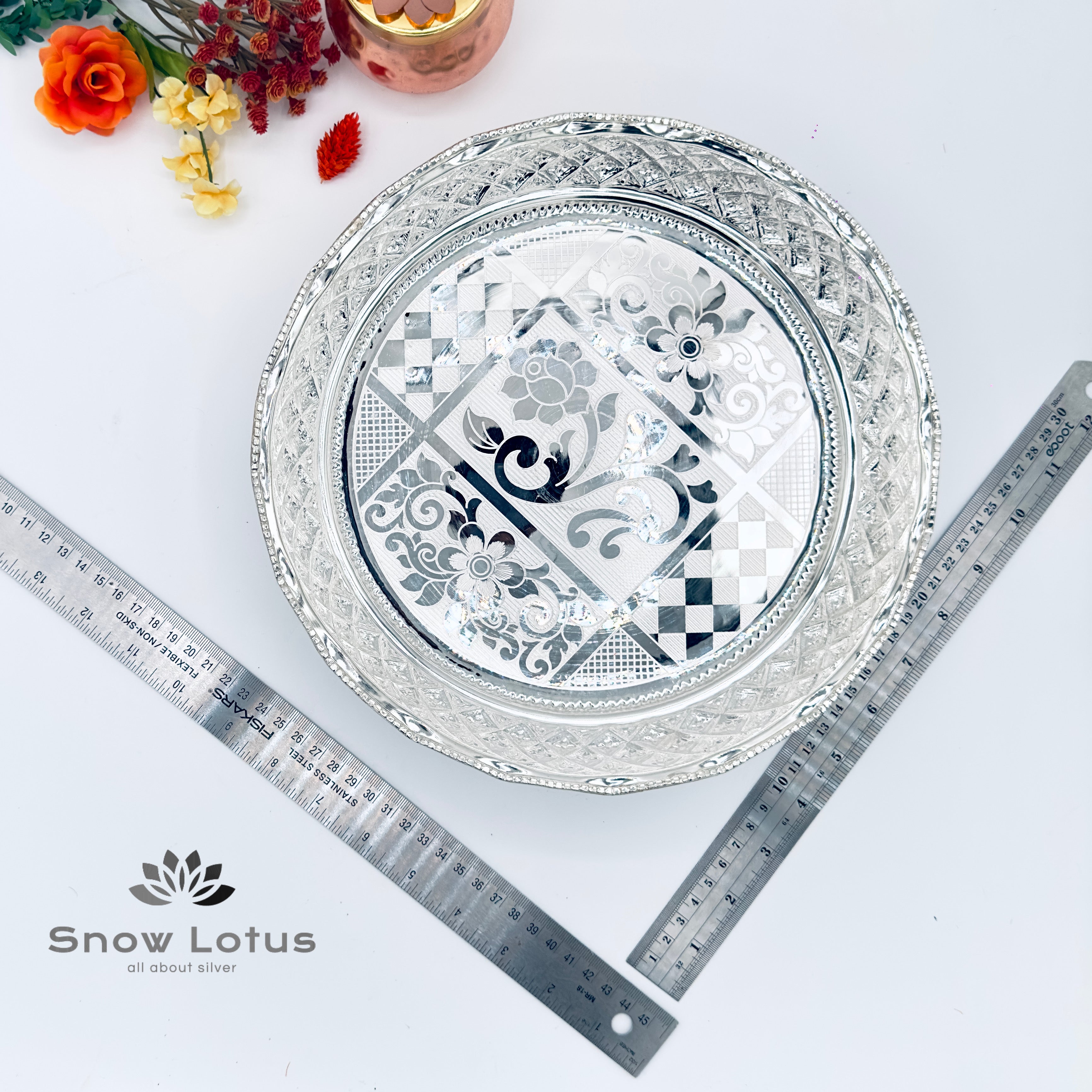 Pooja Plate with Elephant legs M2
