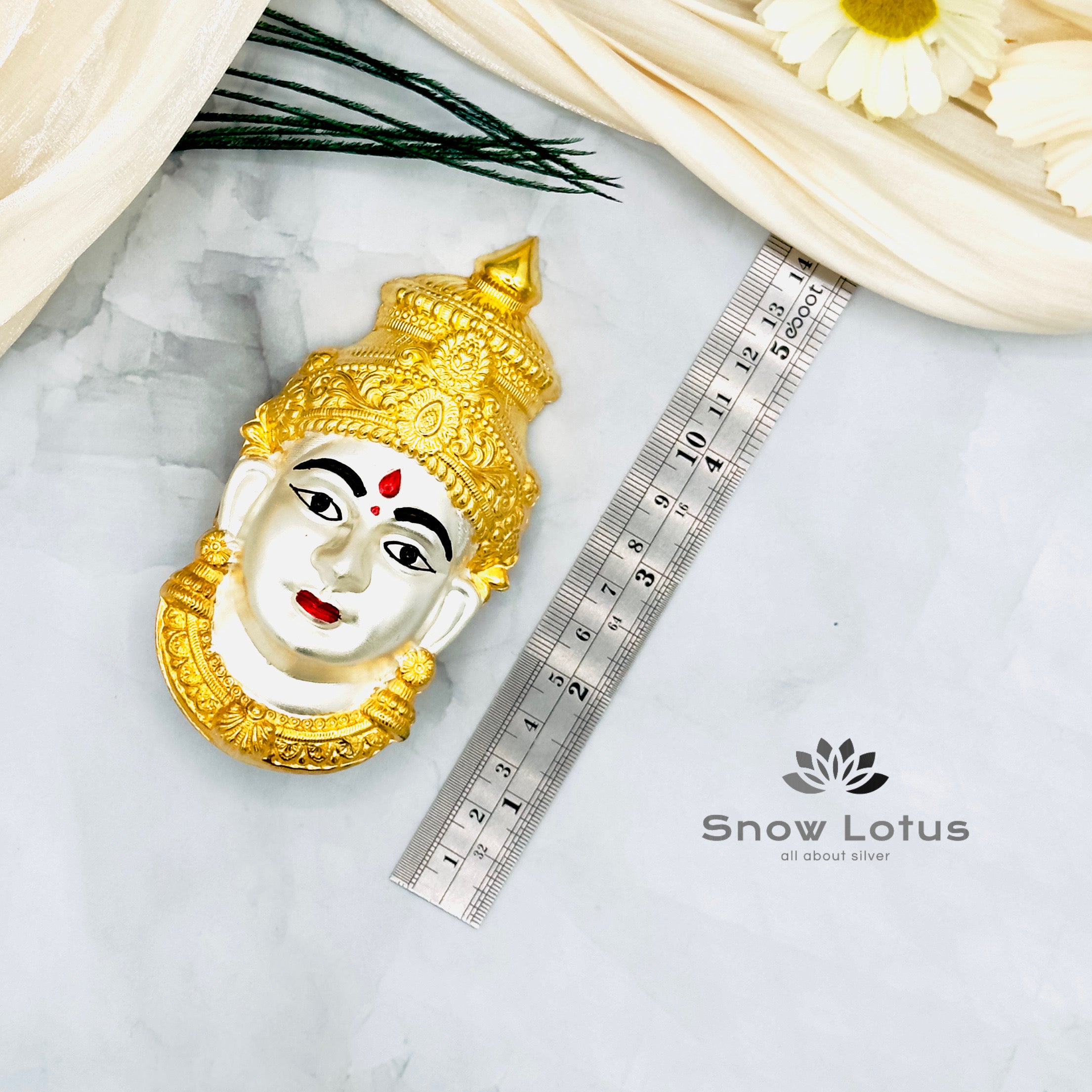 Ammavari face Silver with Highlights 925