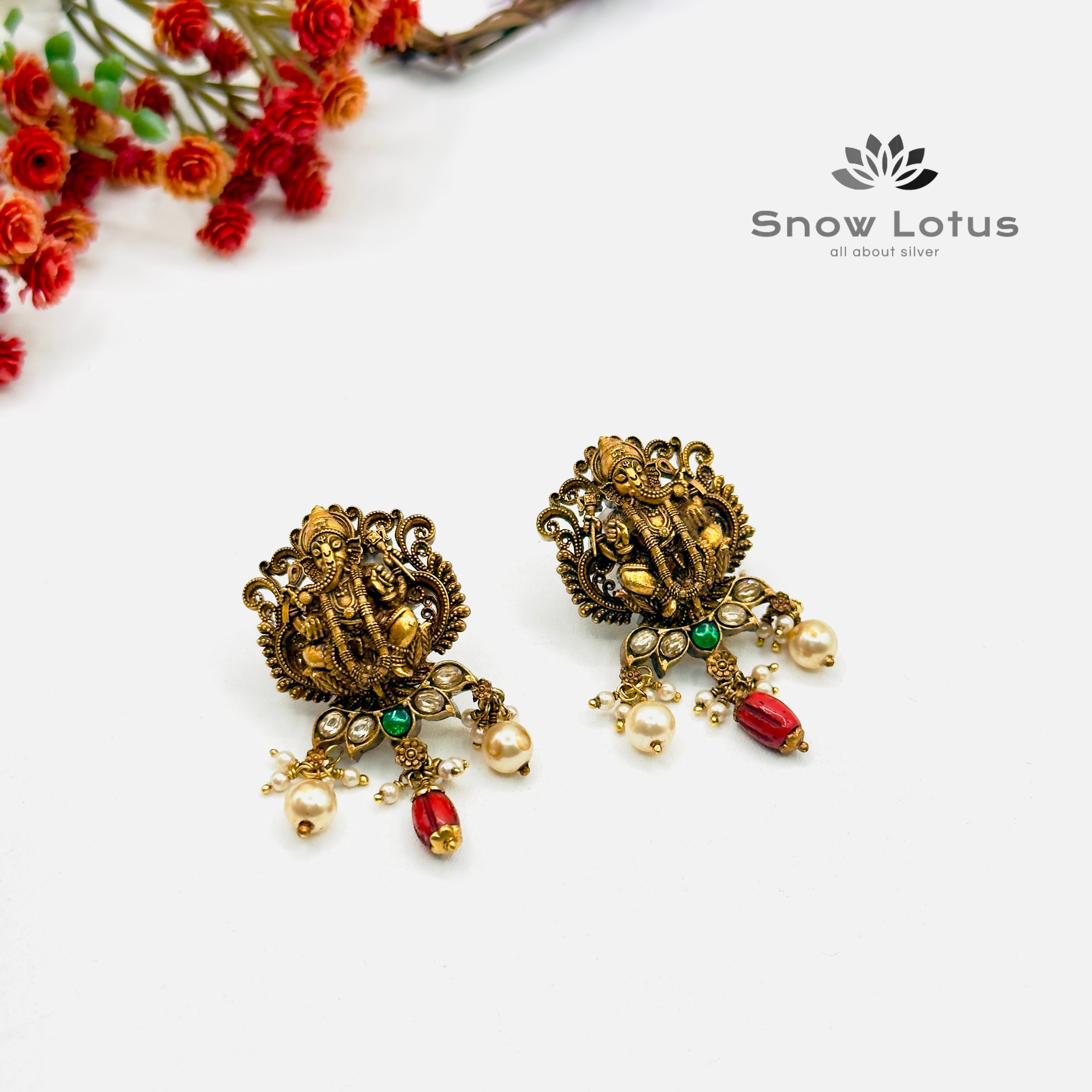 Exclusive Nakash Ganesha Studs