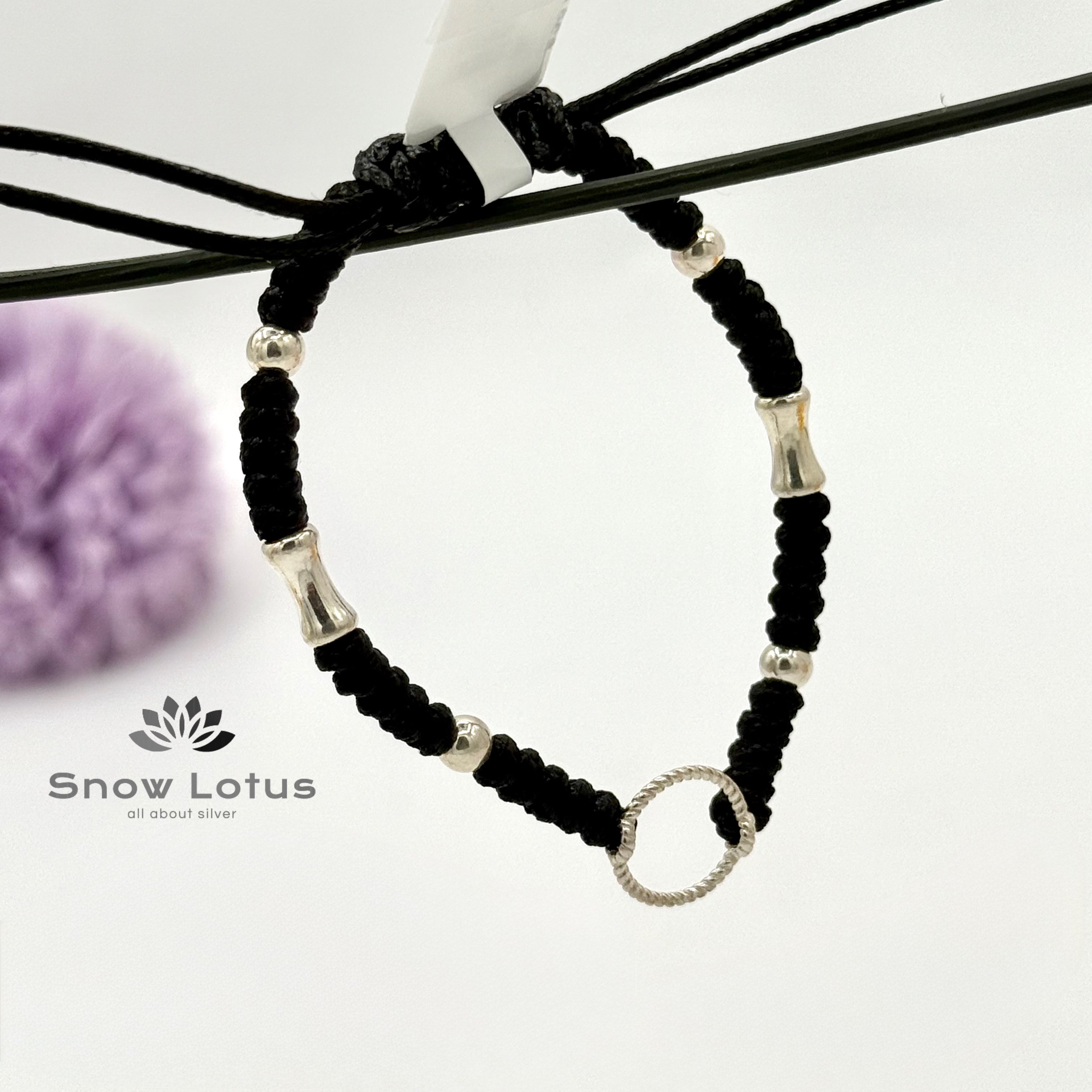 Black Thick Thread Anklets M3
