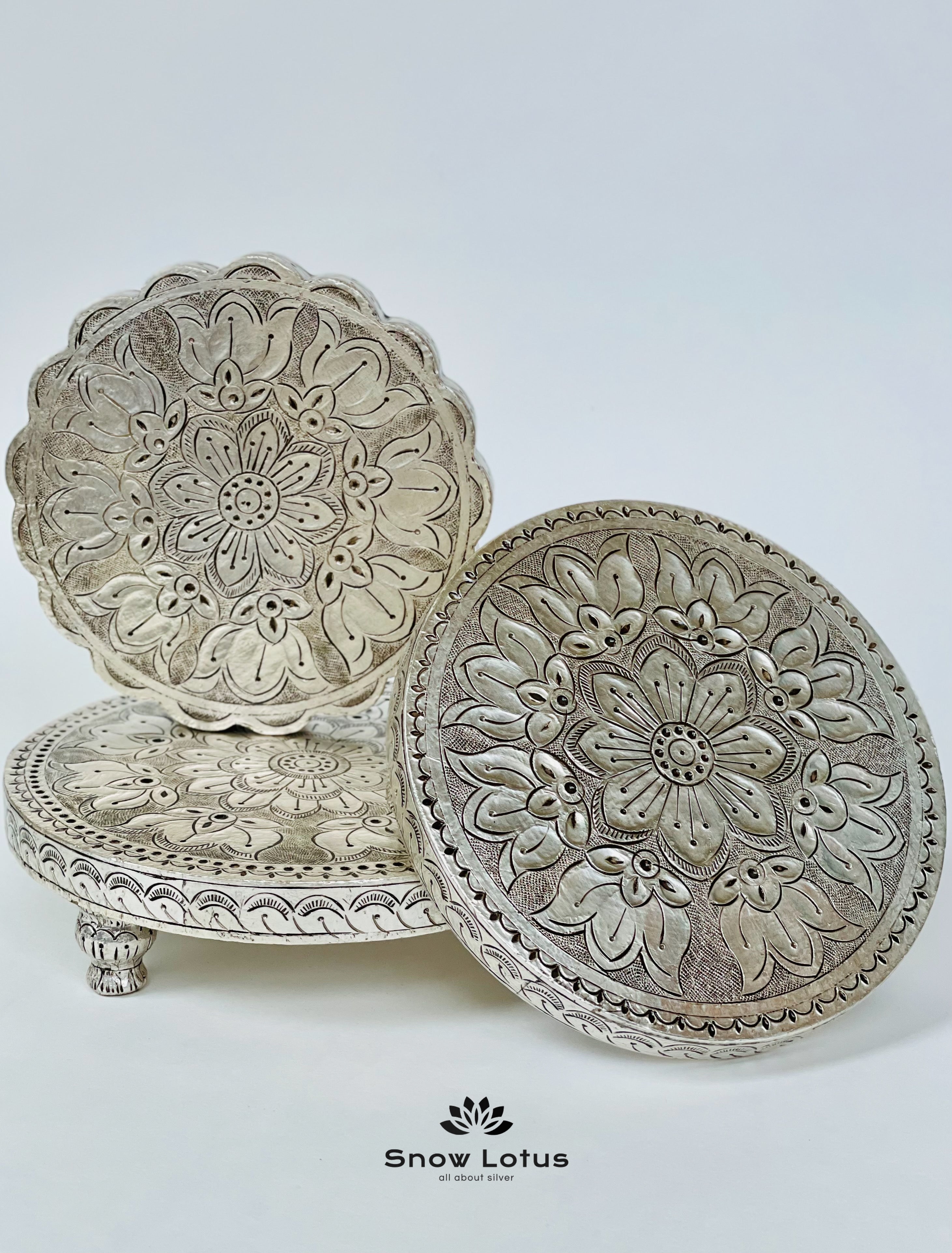 999 Silver Peetam (Teak wood)
