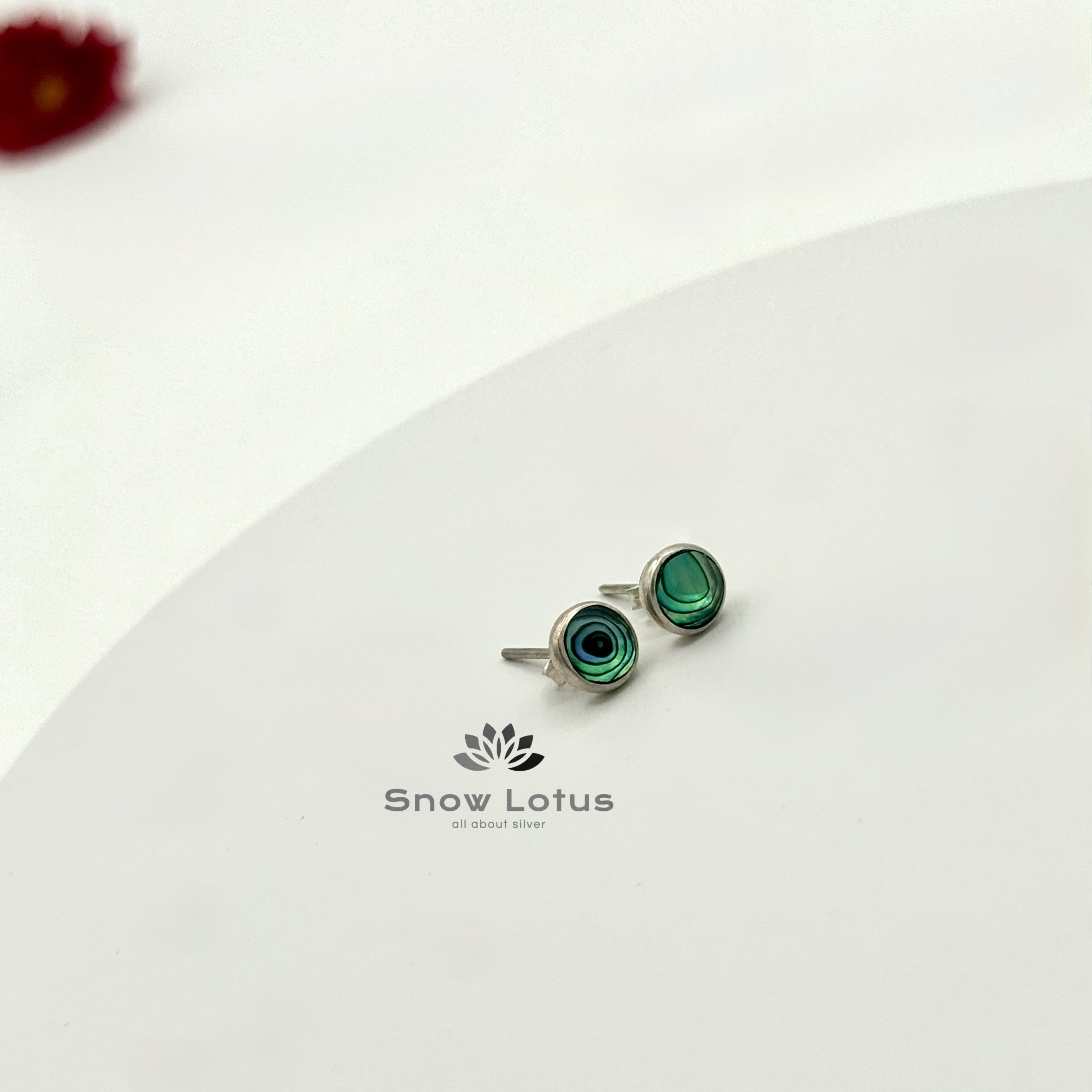 Peacock Green Studs