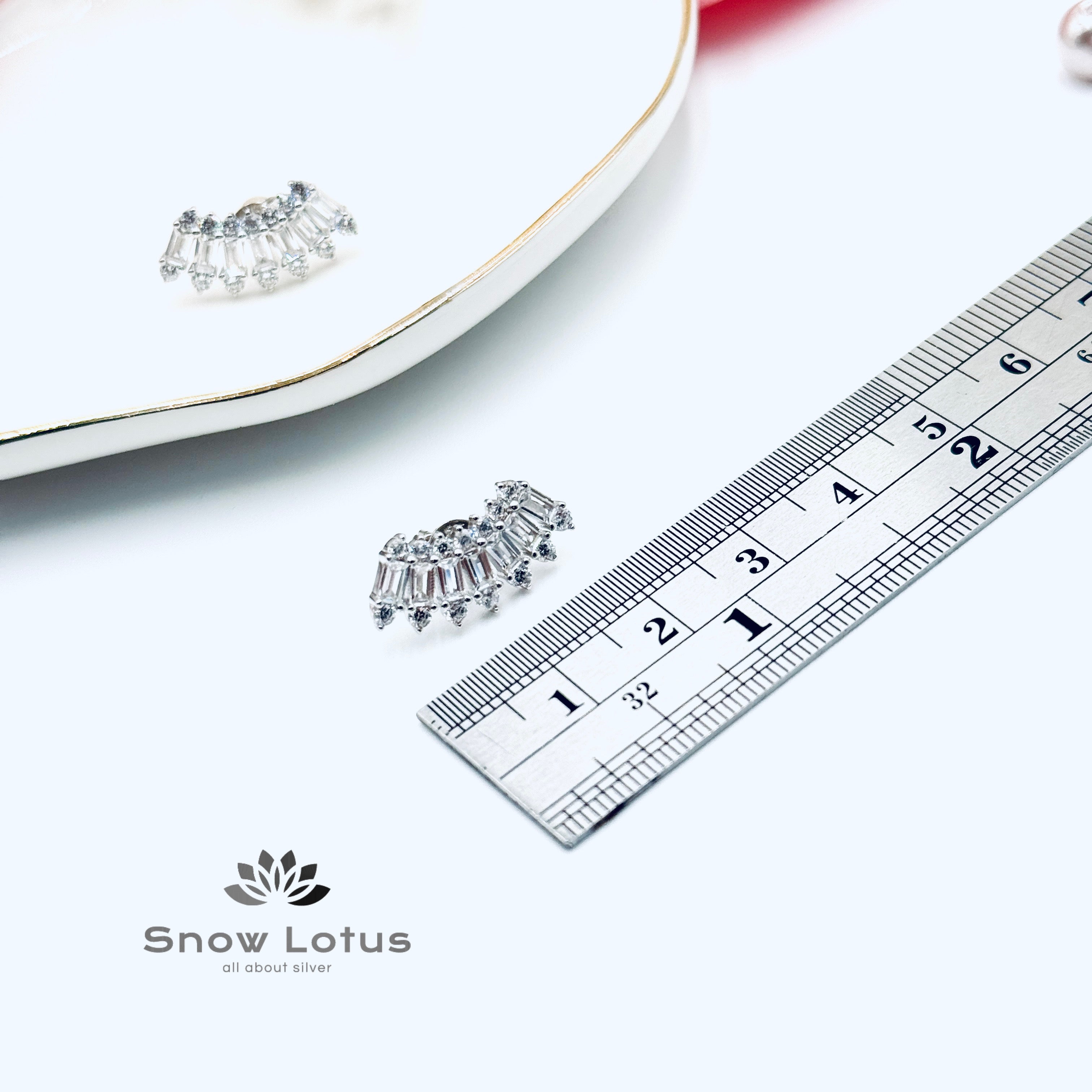 Treading Cubic Zicon Earrings
