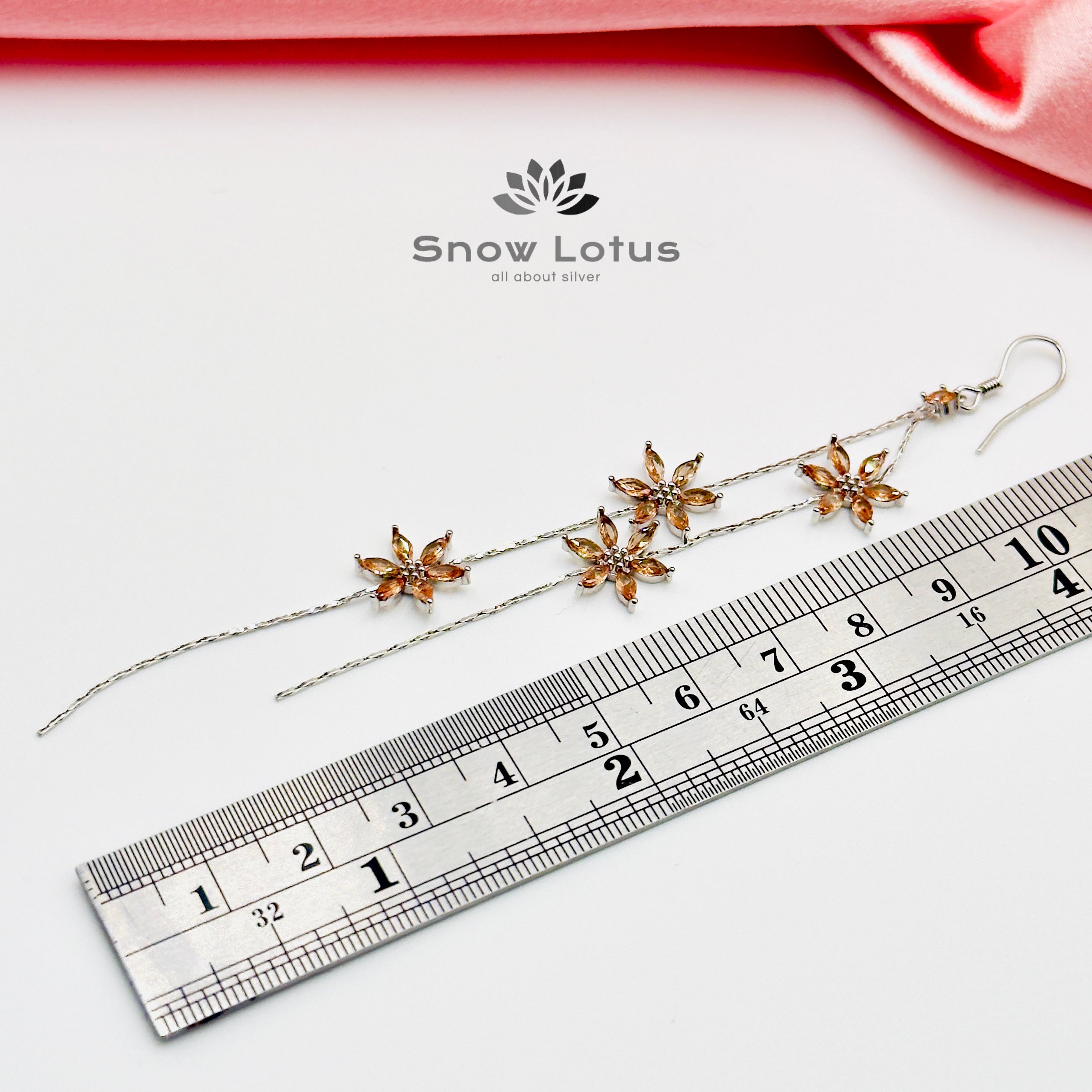 Floral Flower Dangling Earrings