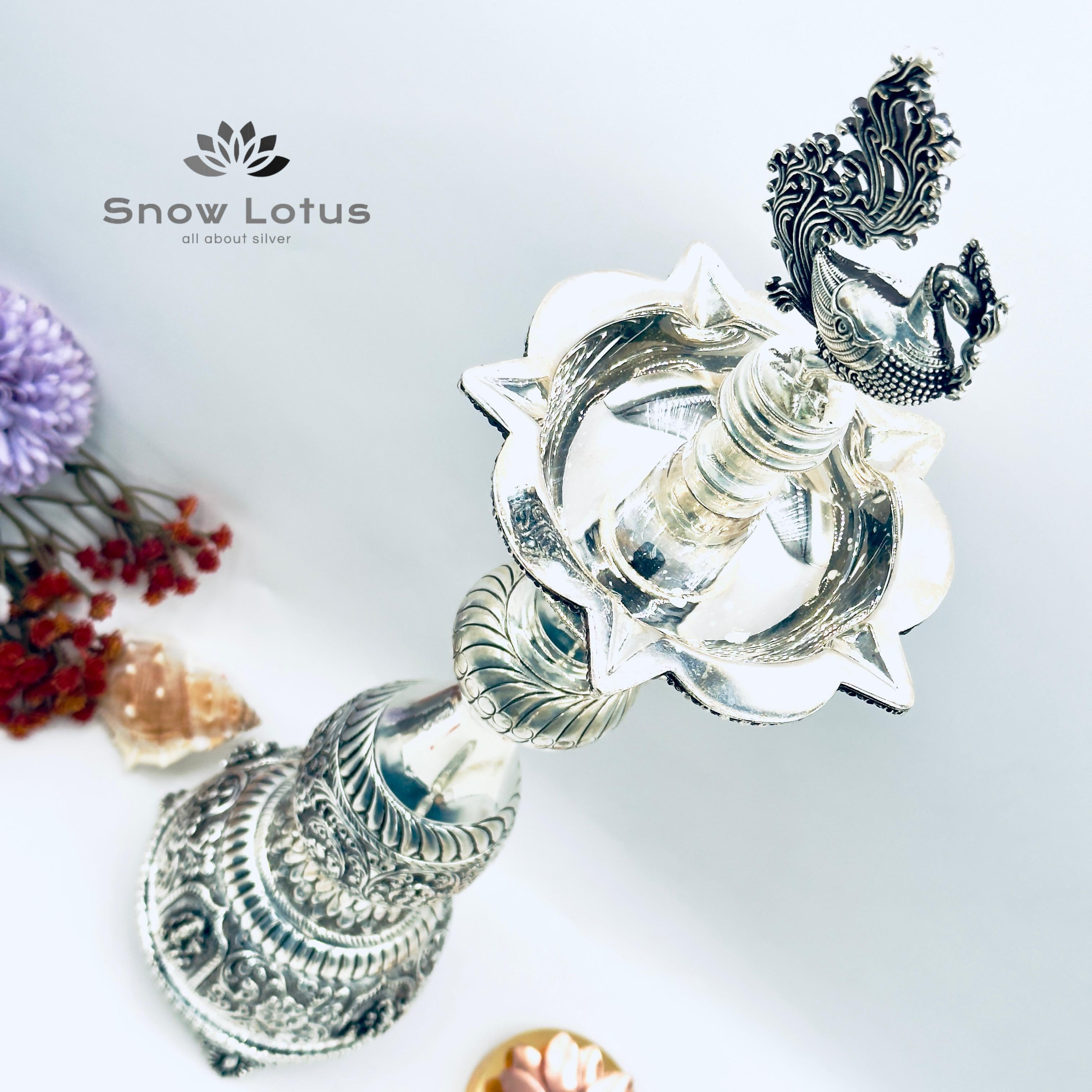 Ashtalakshmi Diyas Long 17"