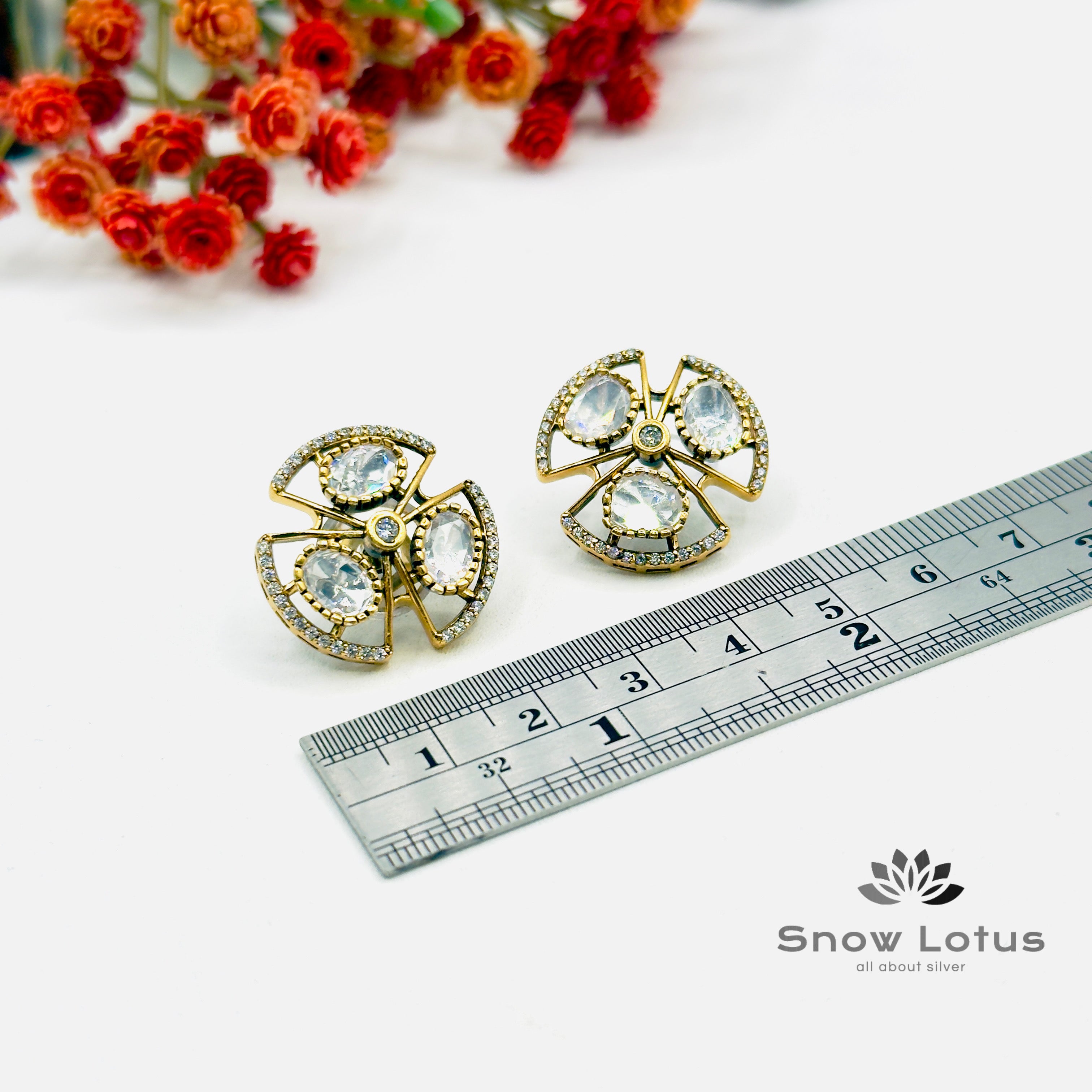 Pretty Moissanite Studs
