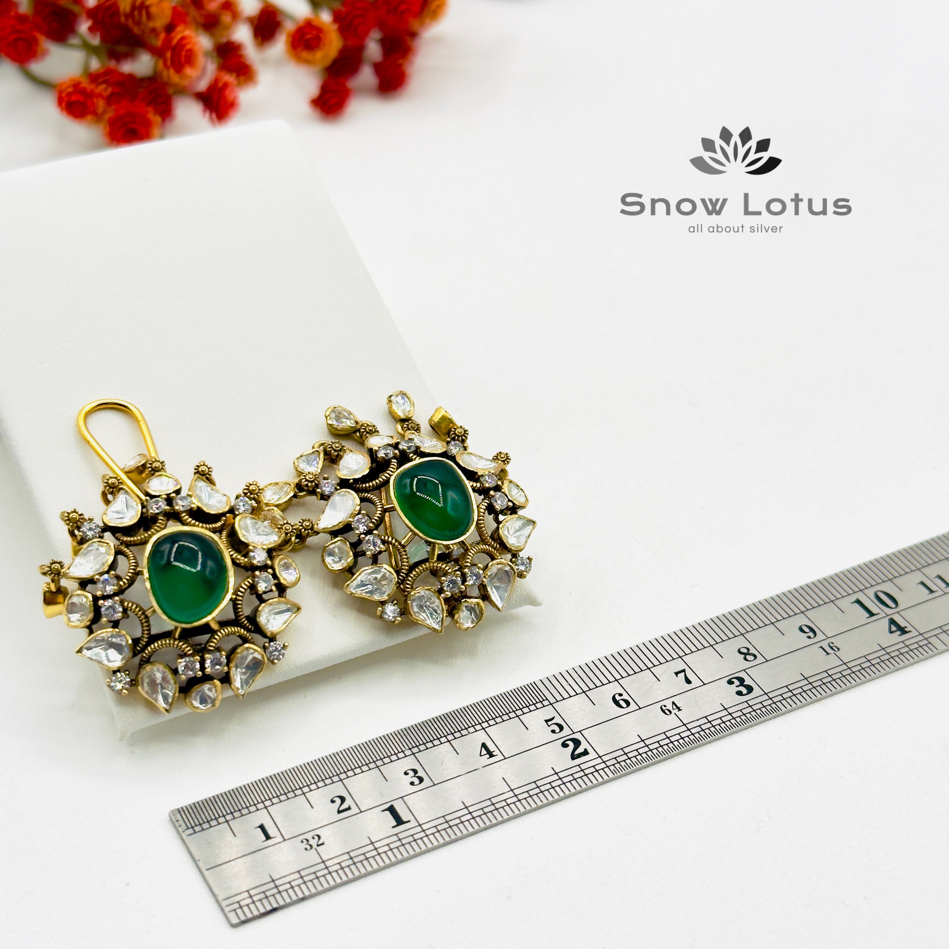 Moissanite Drops Studs