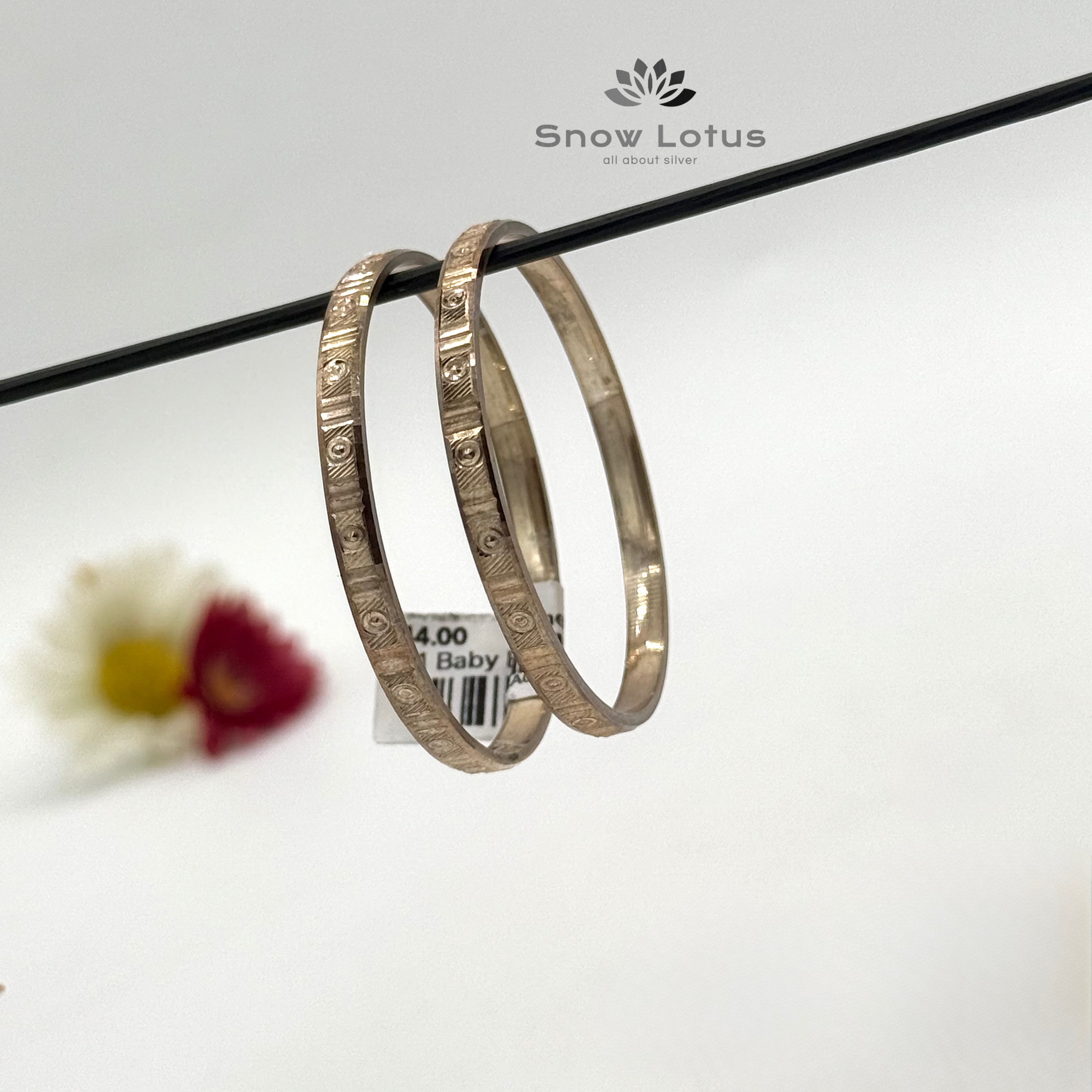 14.1 Baby Bangle chekkudu work  925