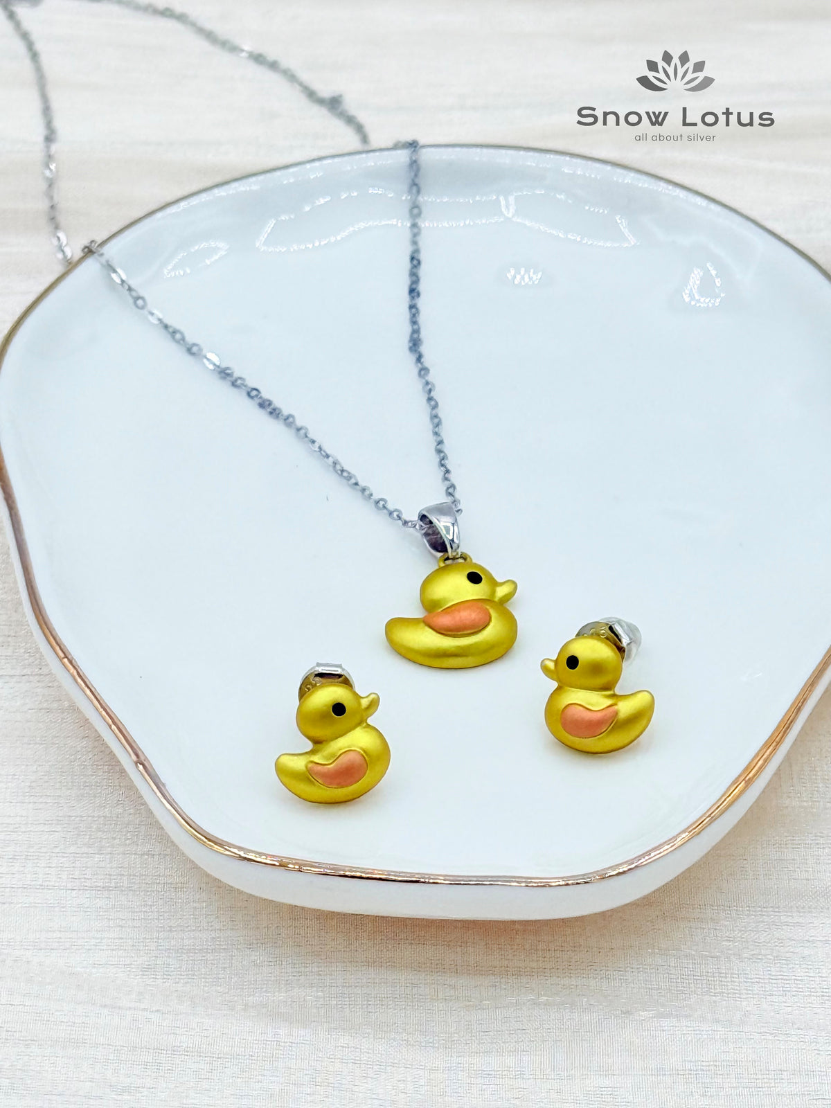 Goffy Duck Pendant Set