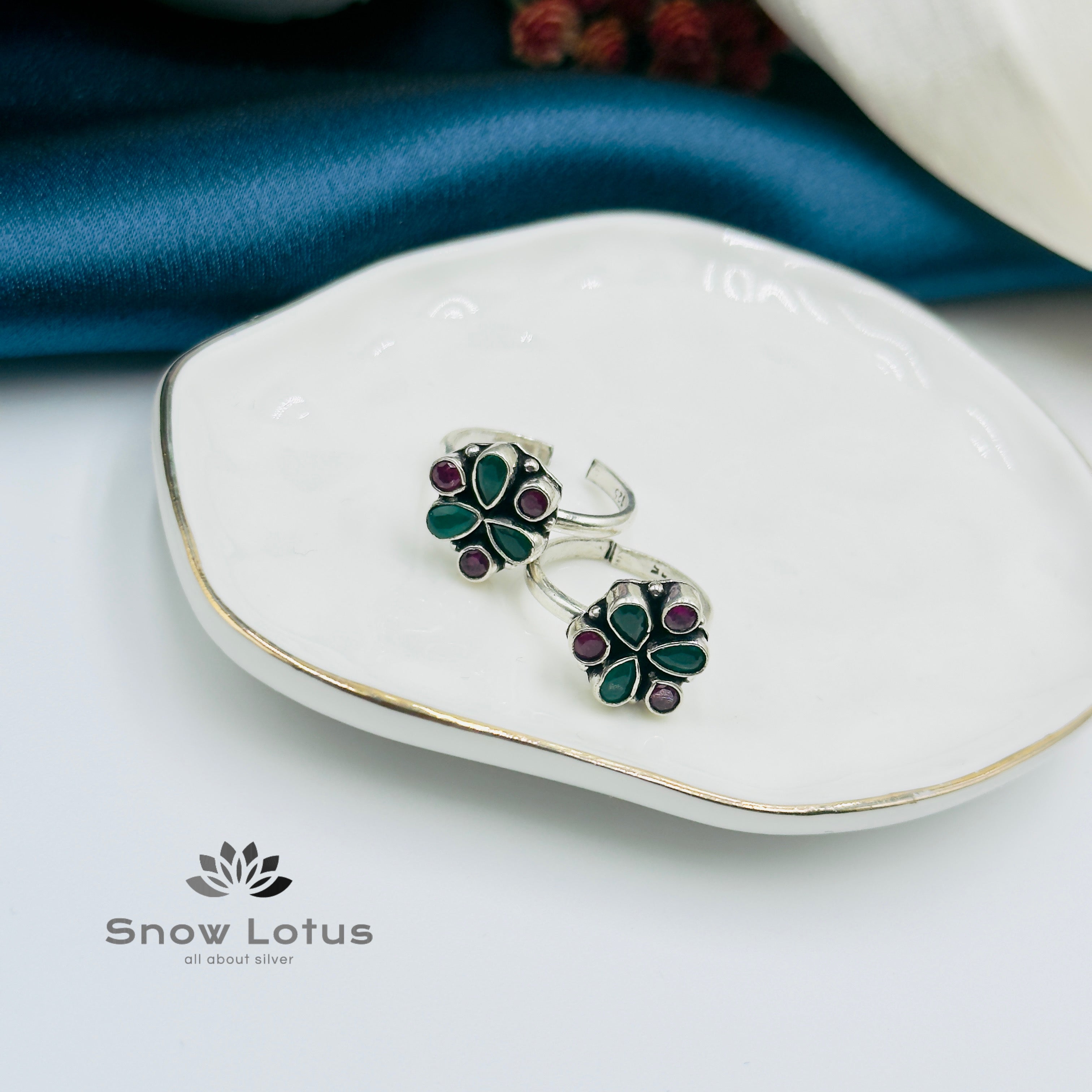 Toe Rings Cut Stone M25