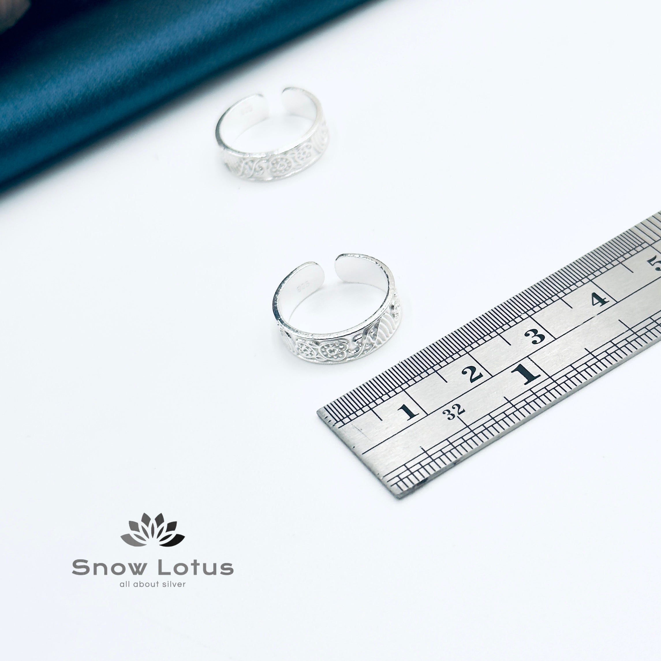 Toe Rings Silver Plain M5