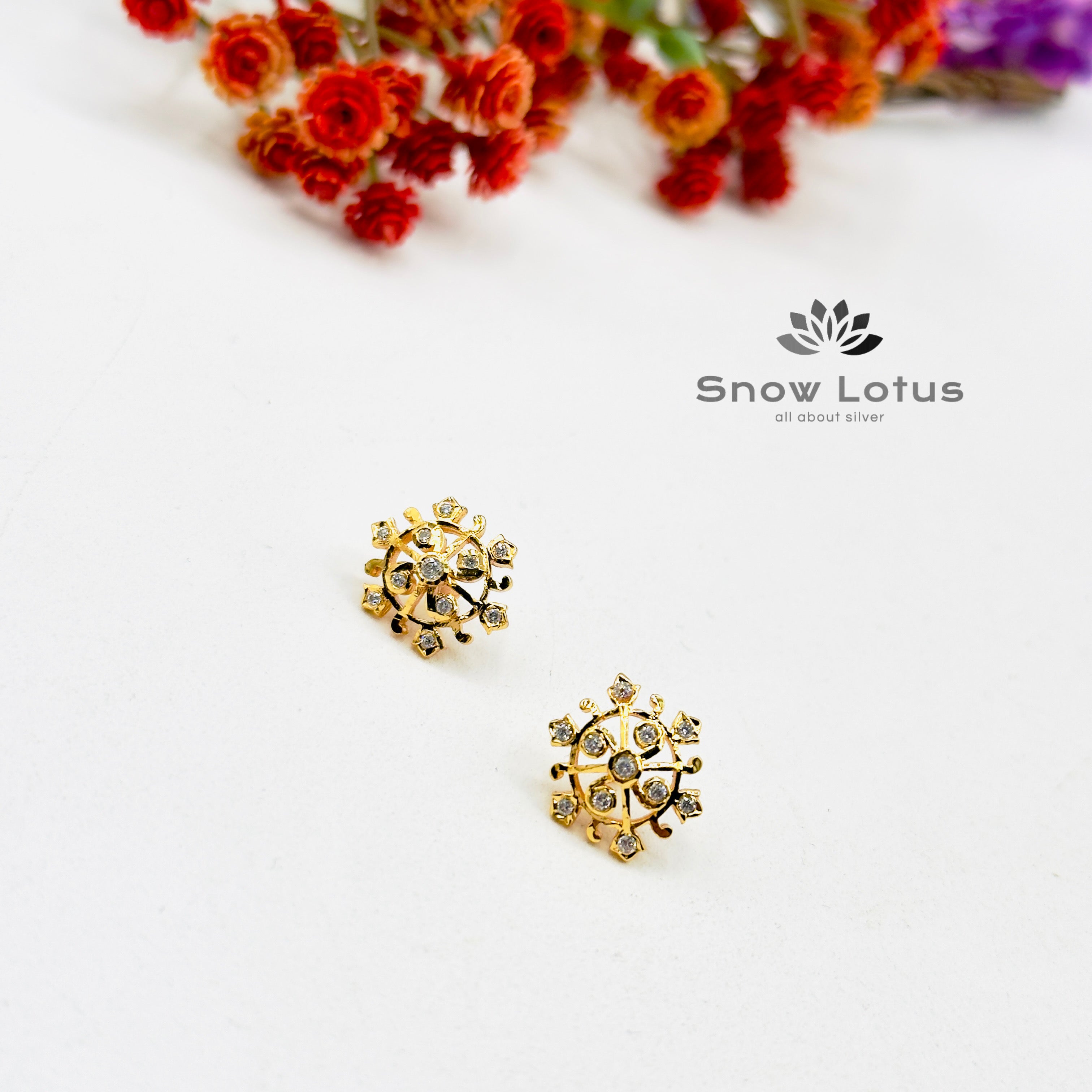 Elegant White Mini Studs