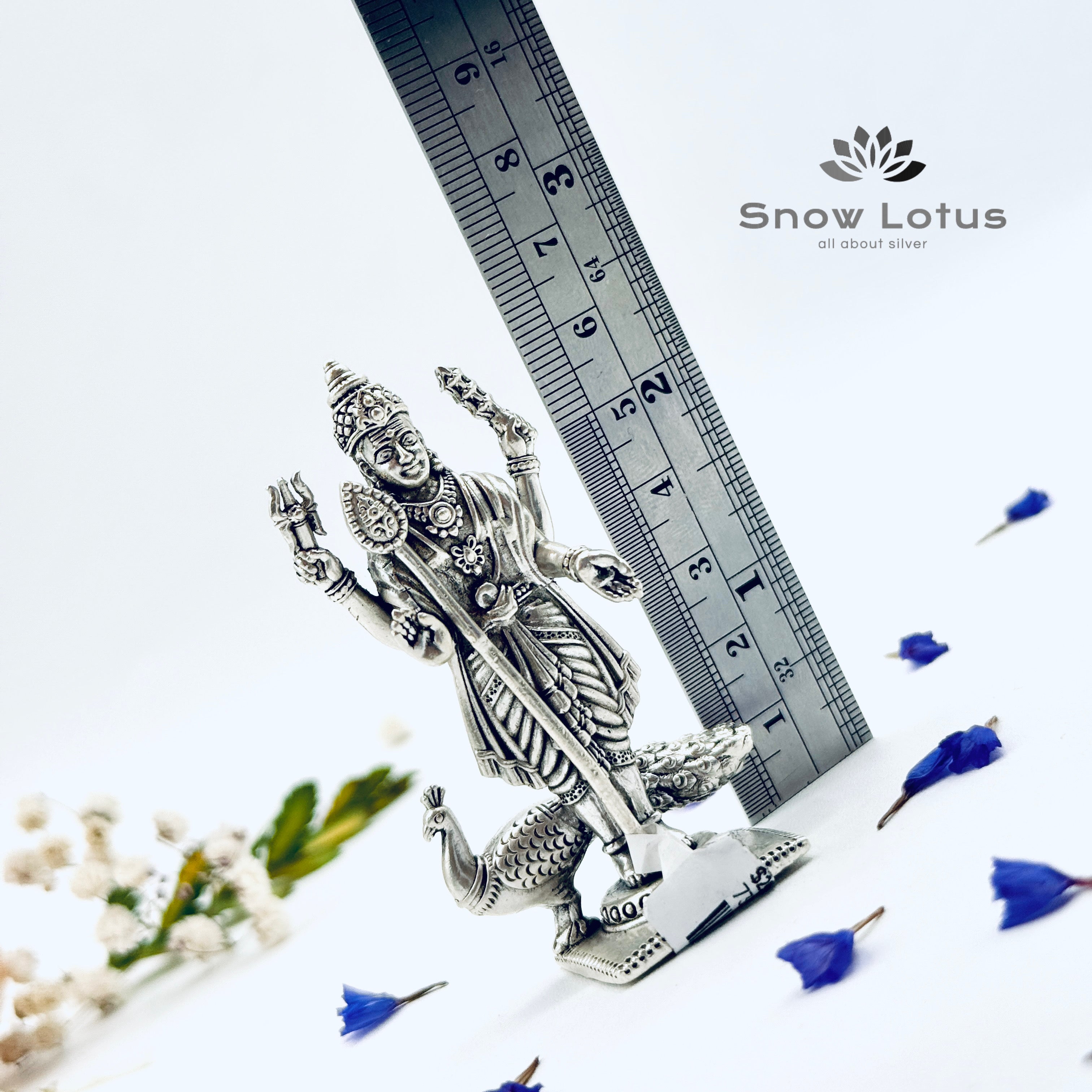 Antique Subramanya swamy with peacock 3D