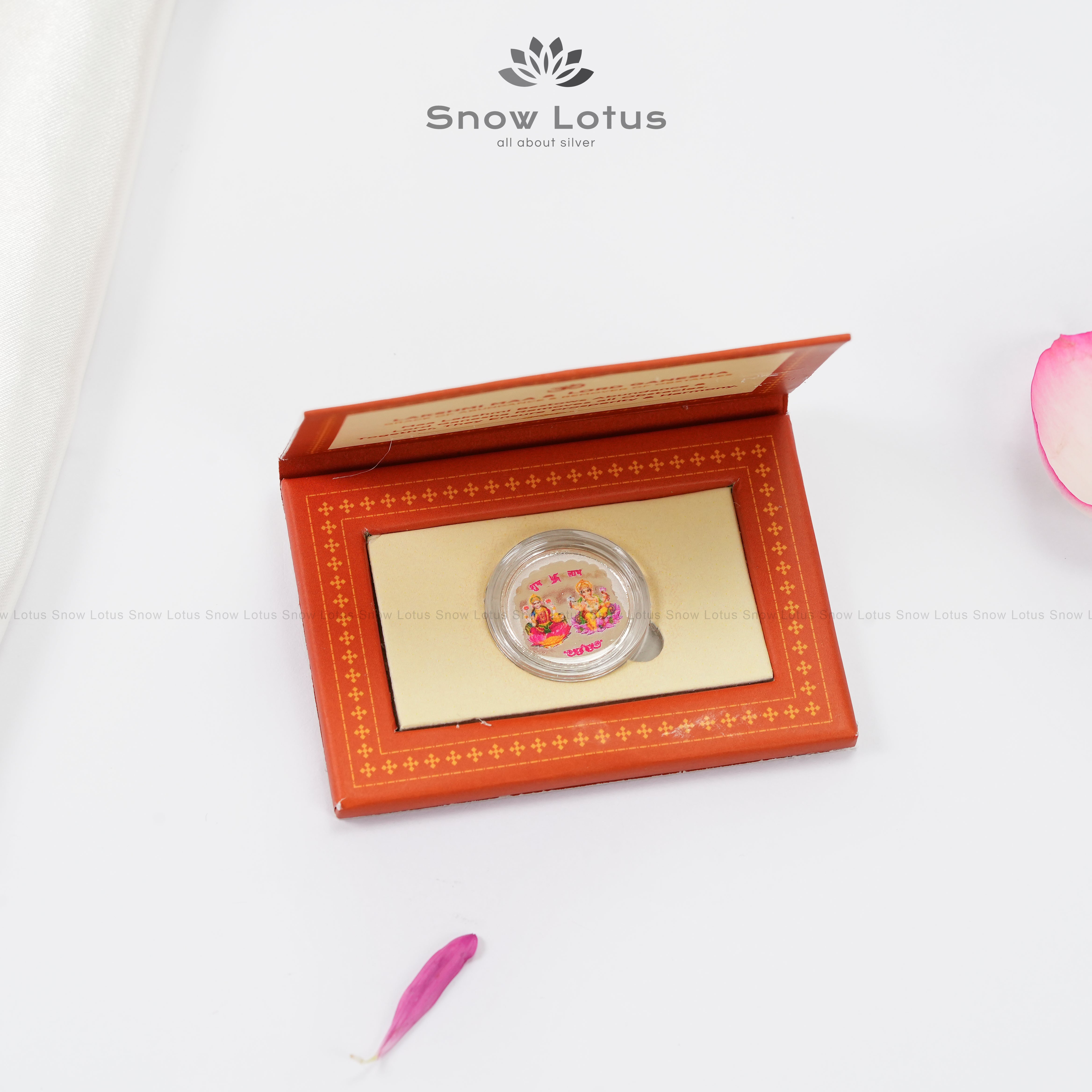 1 gm Mantra Coin Lakshmi Ganesh