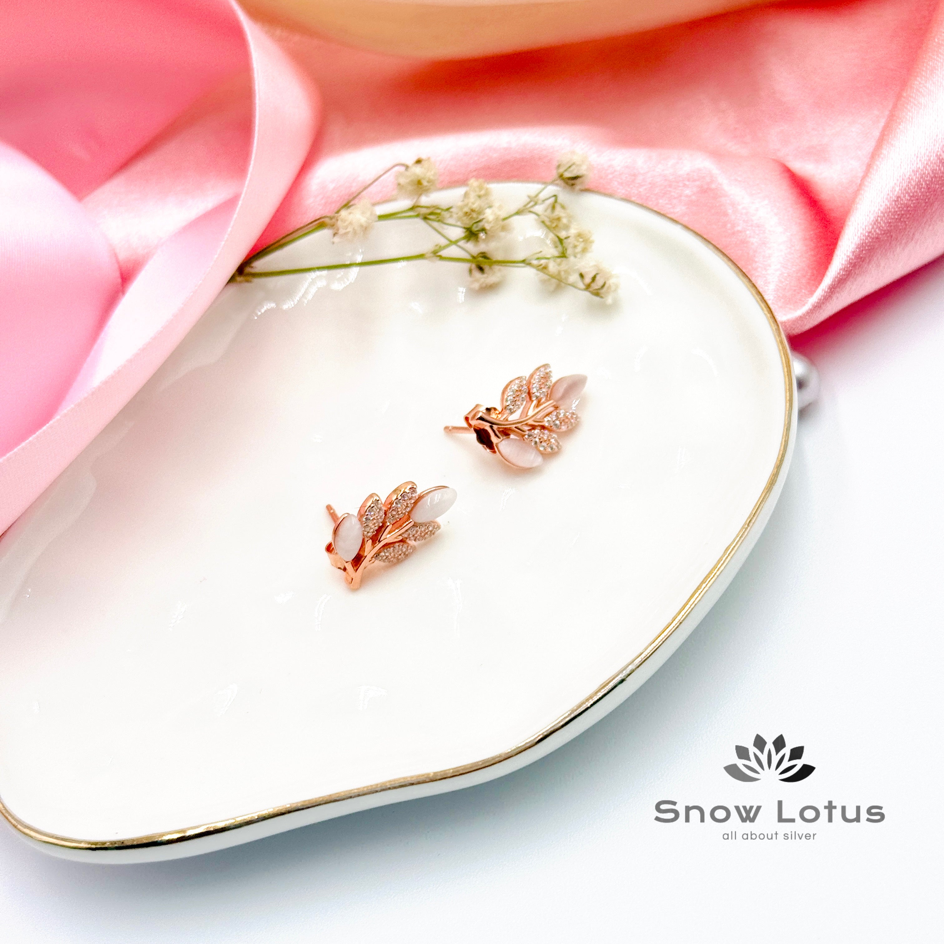 Crystal Leaf Vines Earrings