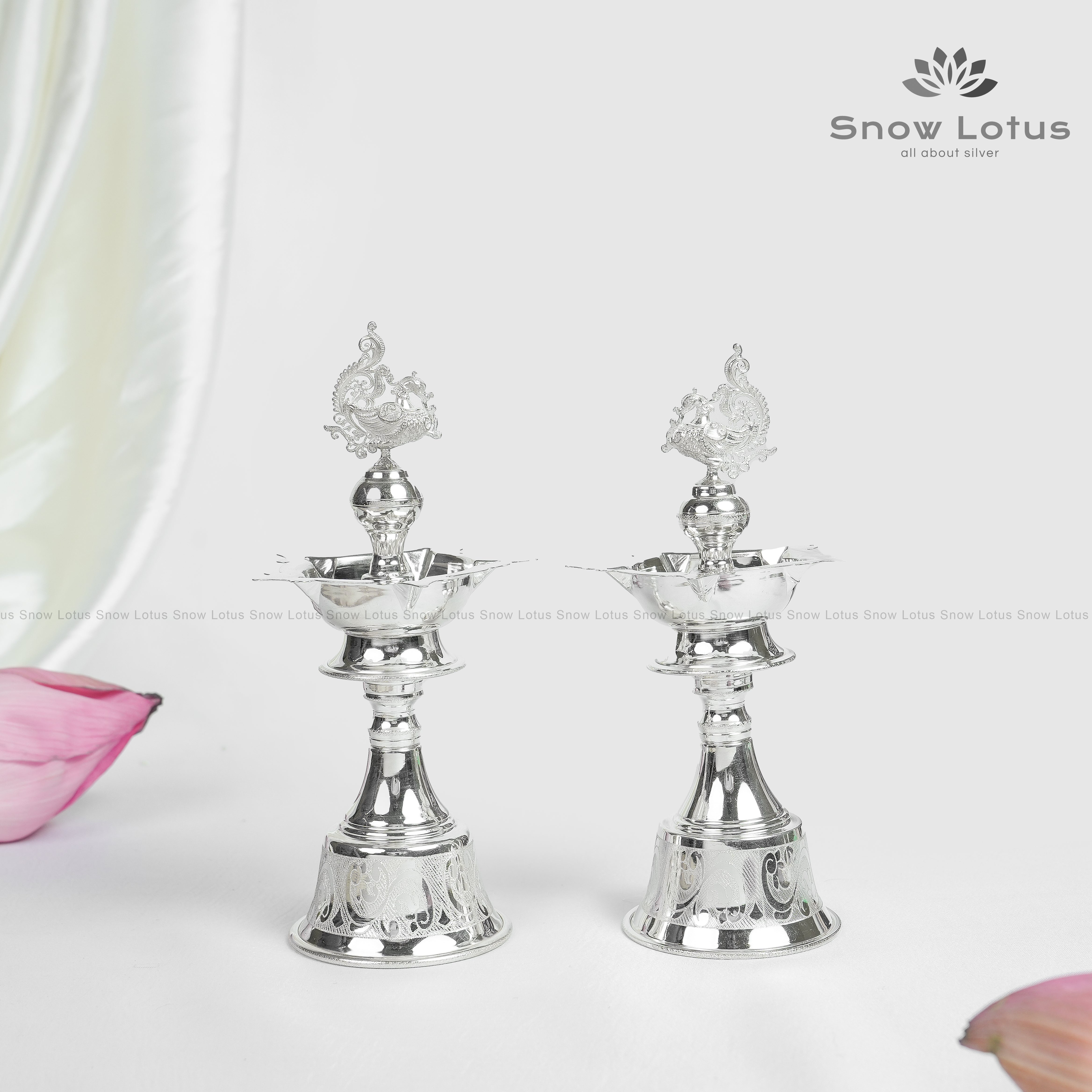 Bell Medium Diyas Nakshi Peacock