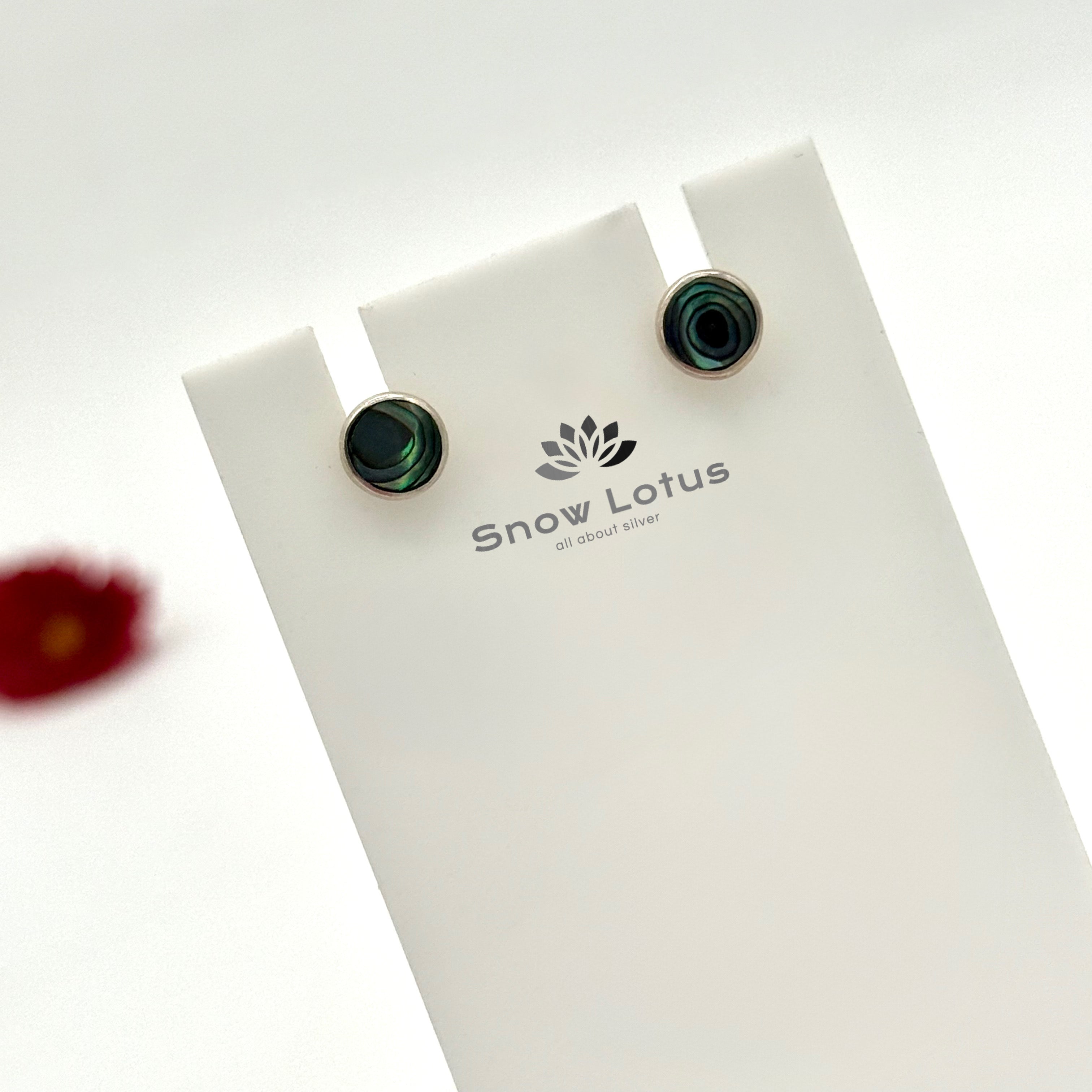Peacock Green Studs