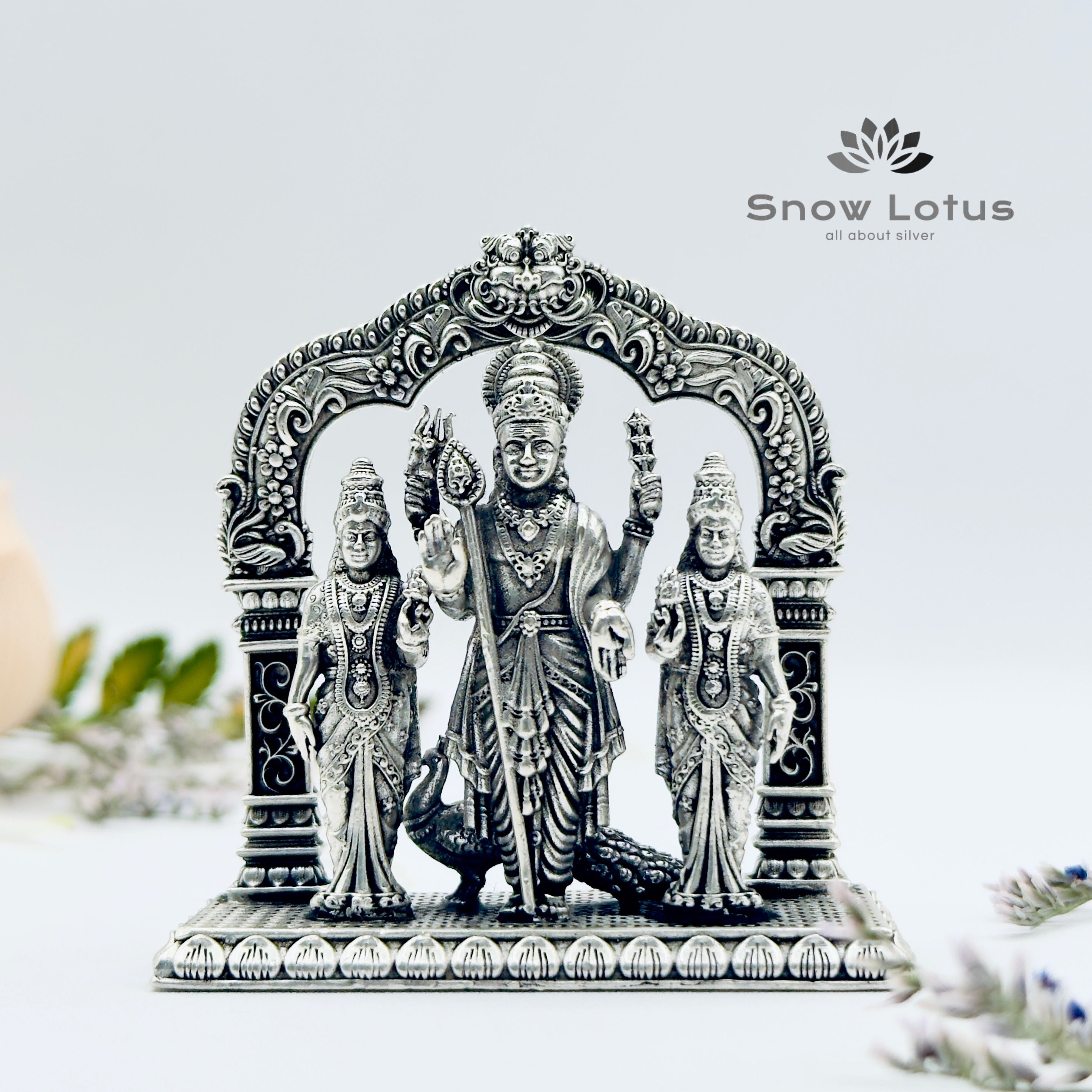 Valli Devasana Subramanya Swamy Antique Solid 3D