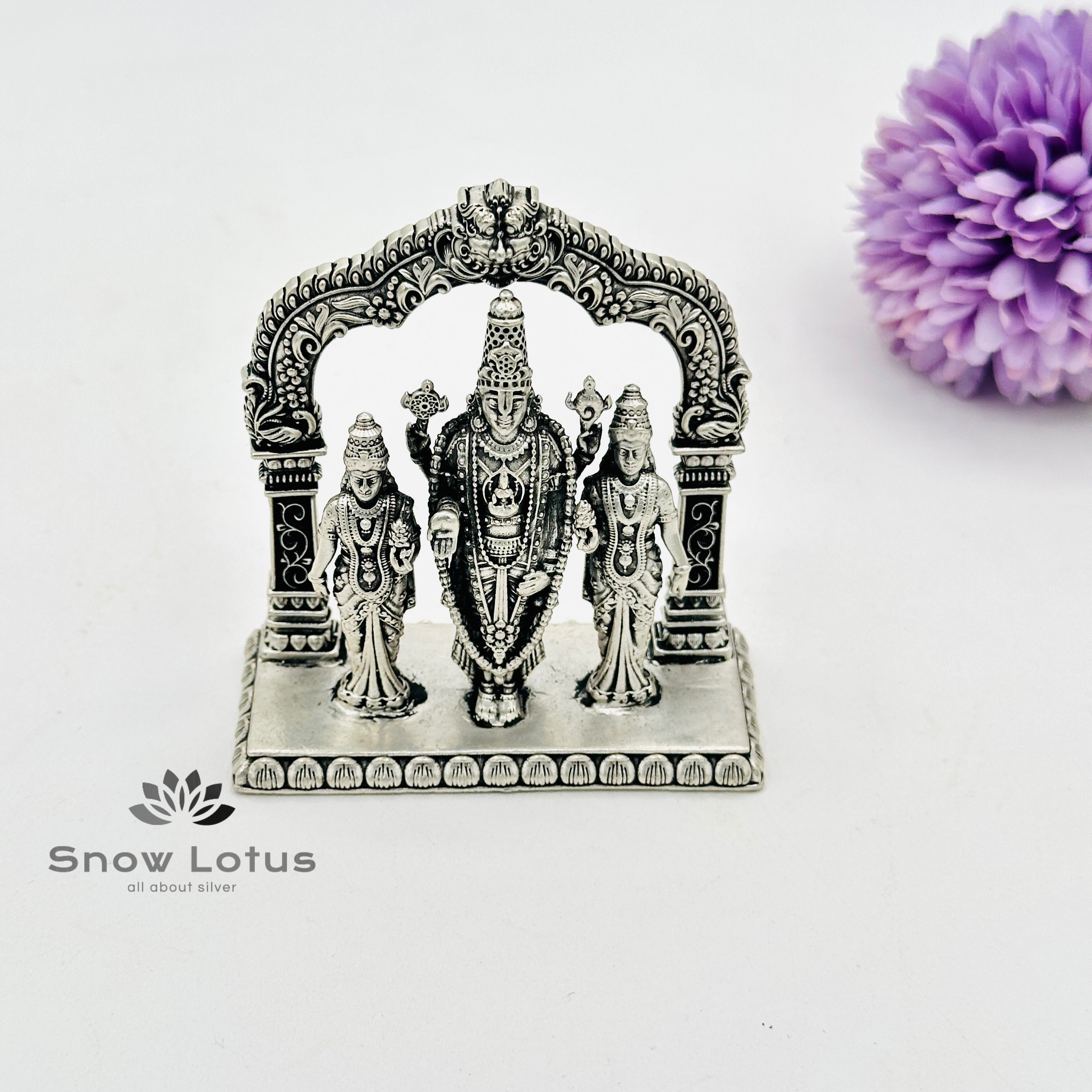 Balaji with Ammavaru Antique Solid 3D