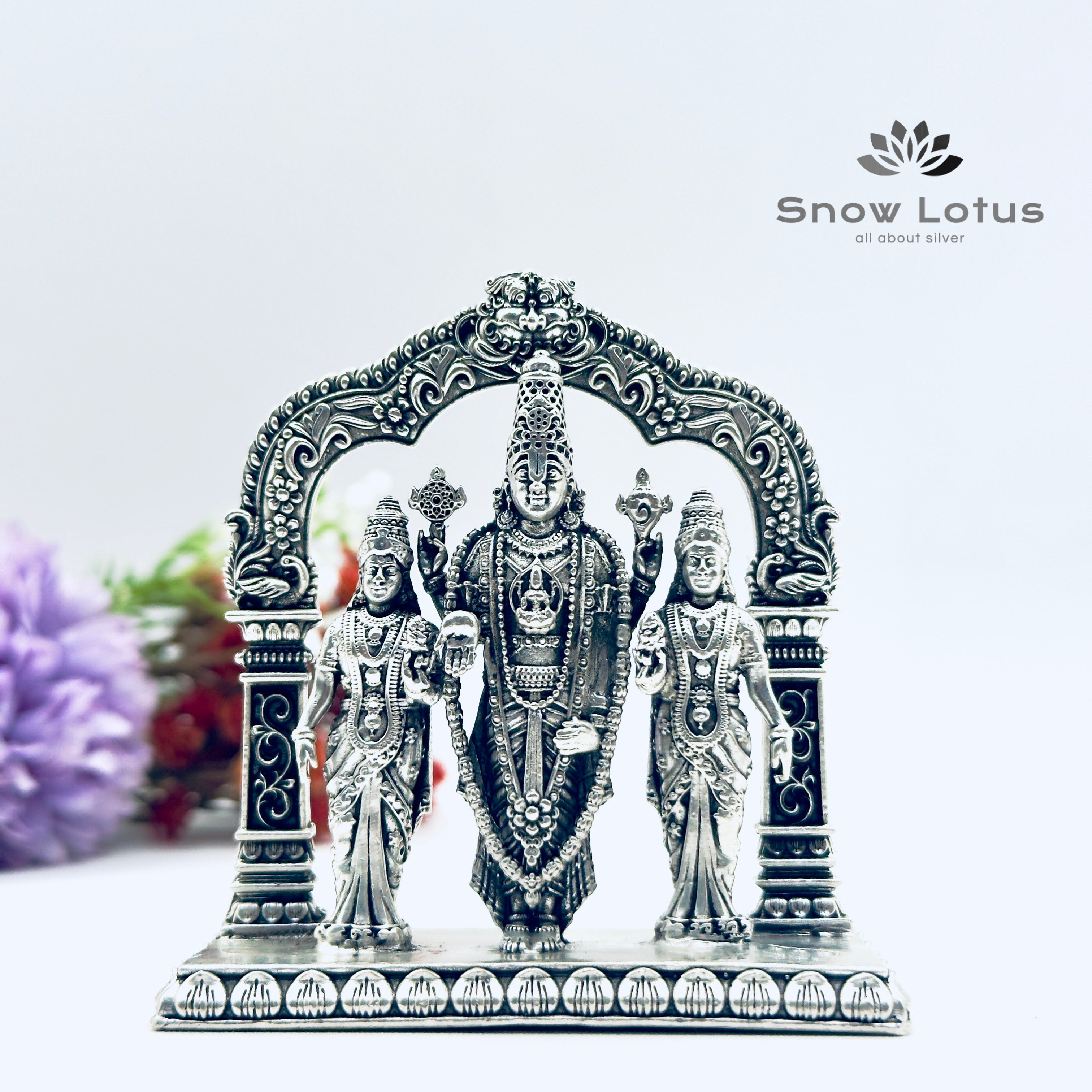 Balaji with Ammavaru Antique Solid 3D