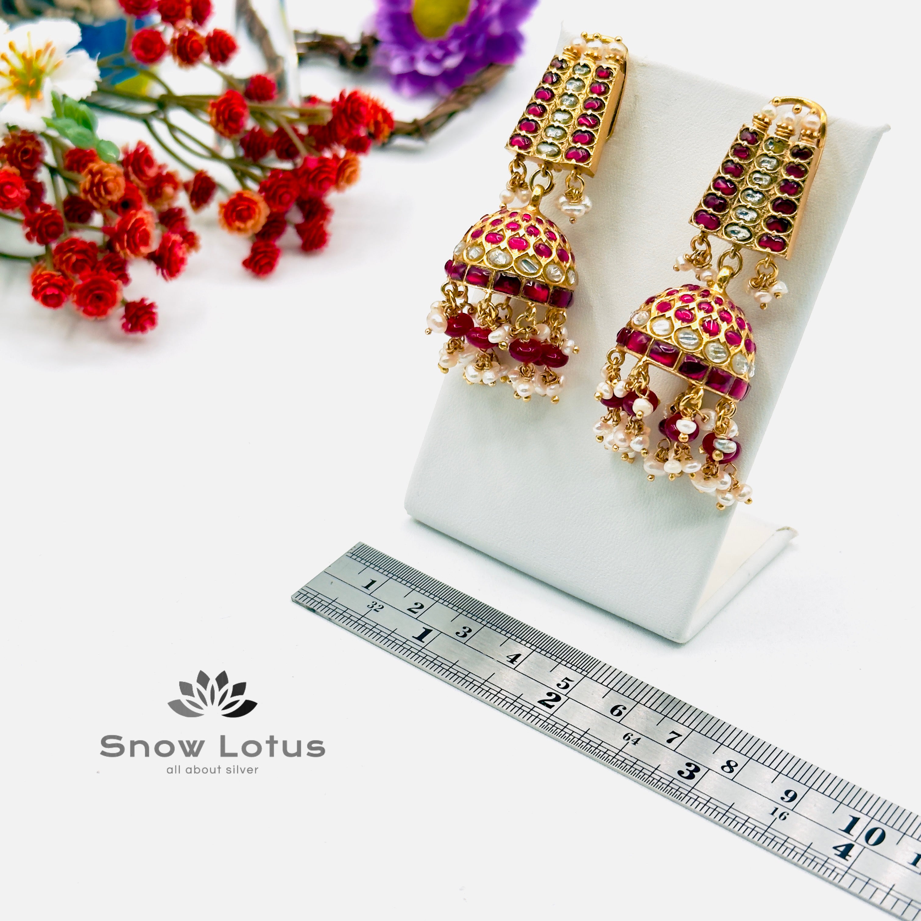 Marvelous Kundan Jhumka