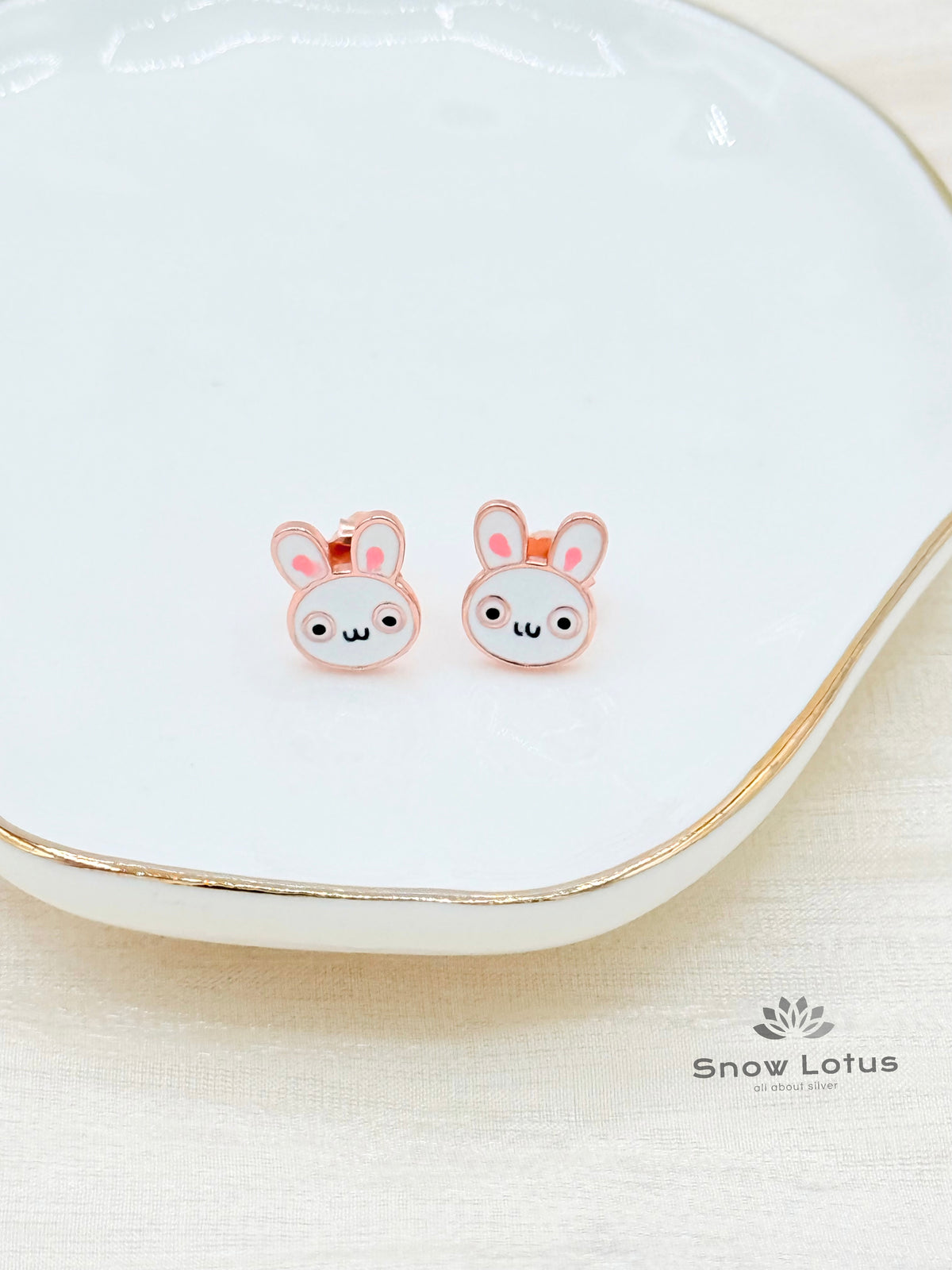 Rabbit Earrings Rosegold