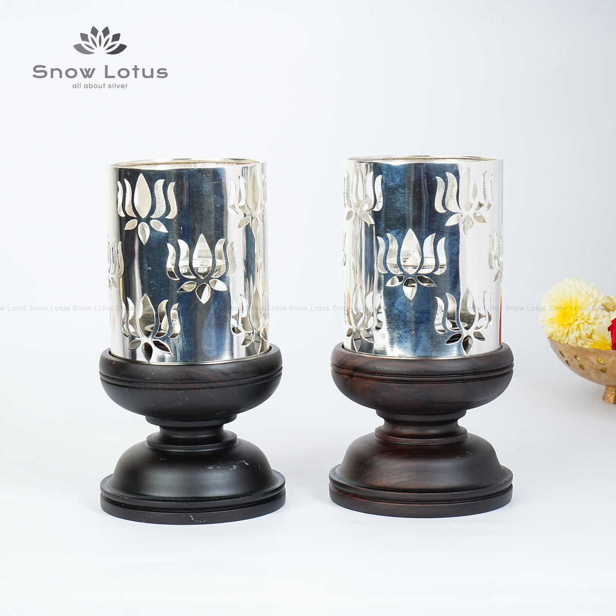 Rose Wood Kamalam Lamp