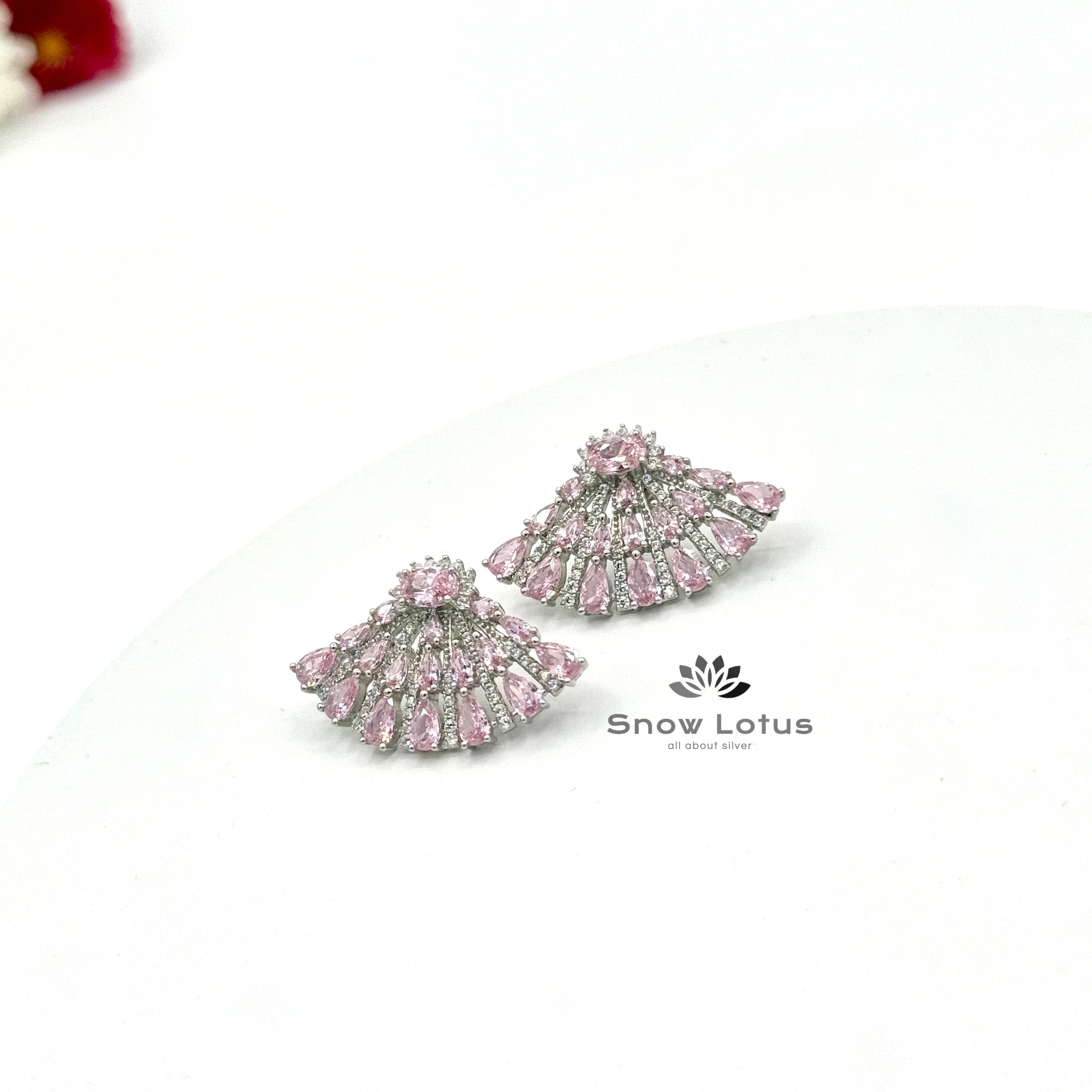 Baby Pink Stone Studs