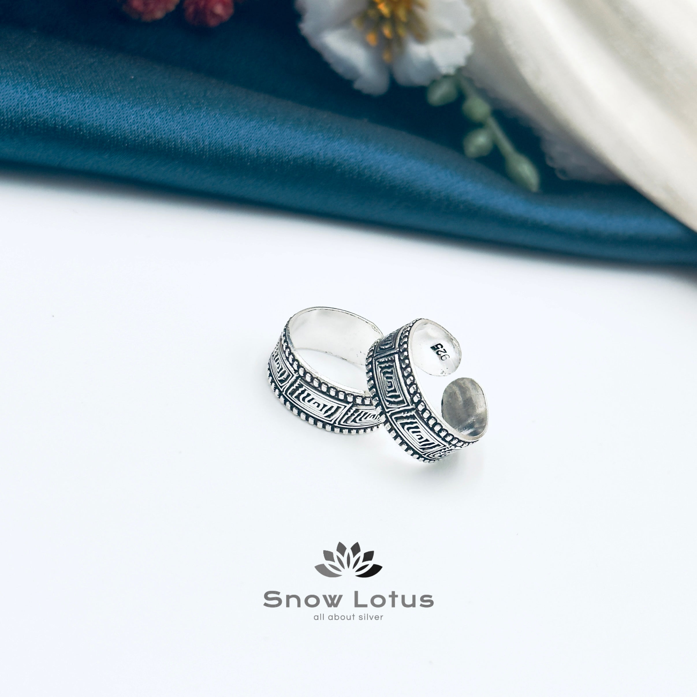 Toe Rings Antique Plain M7