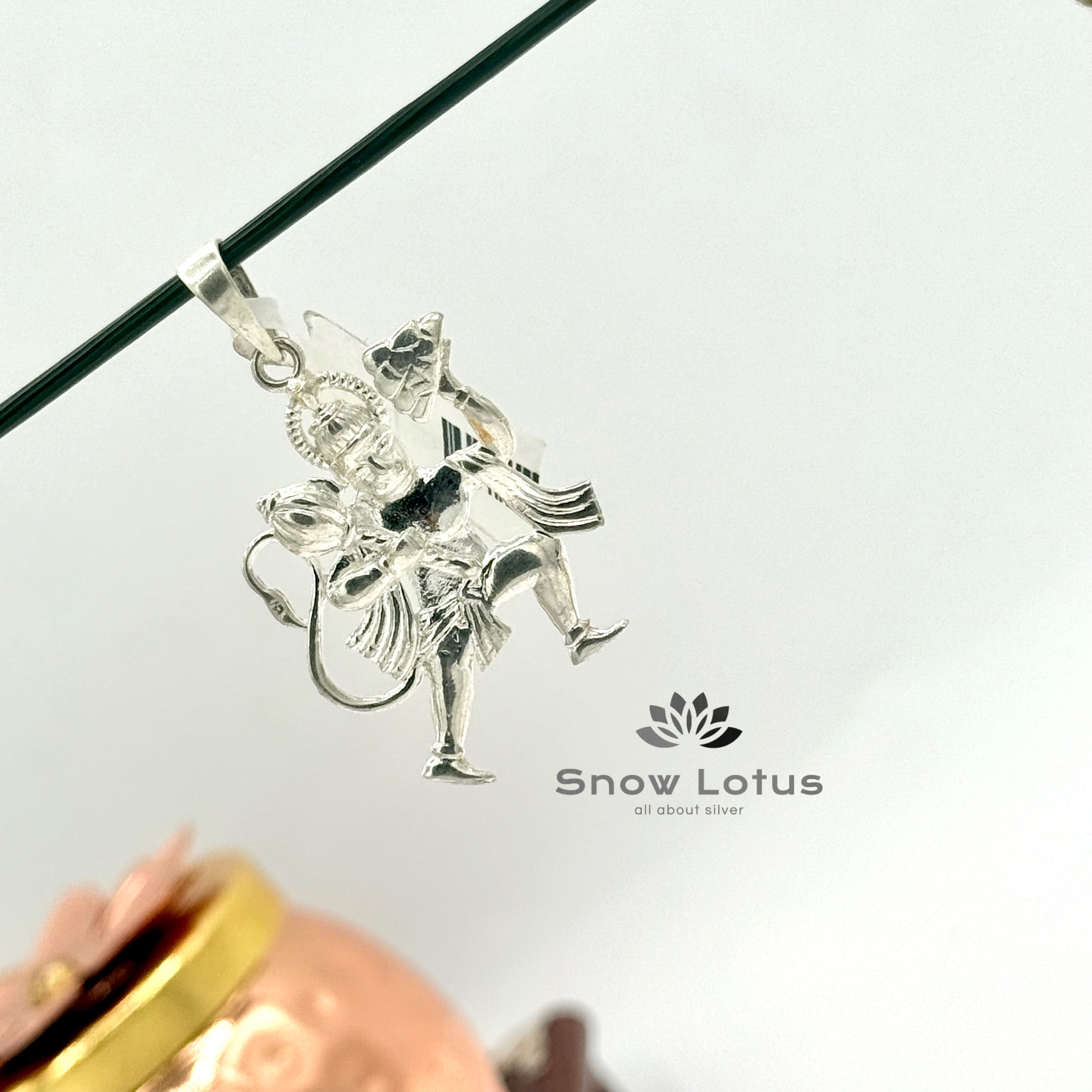 Hanuman flat Pendent 925