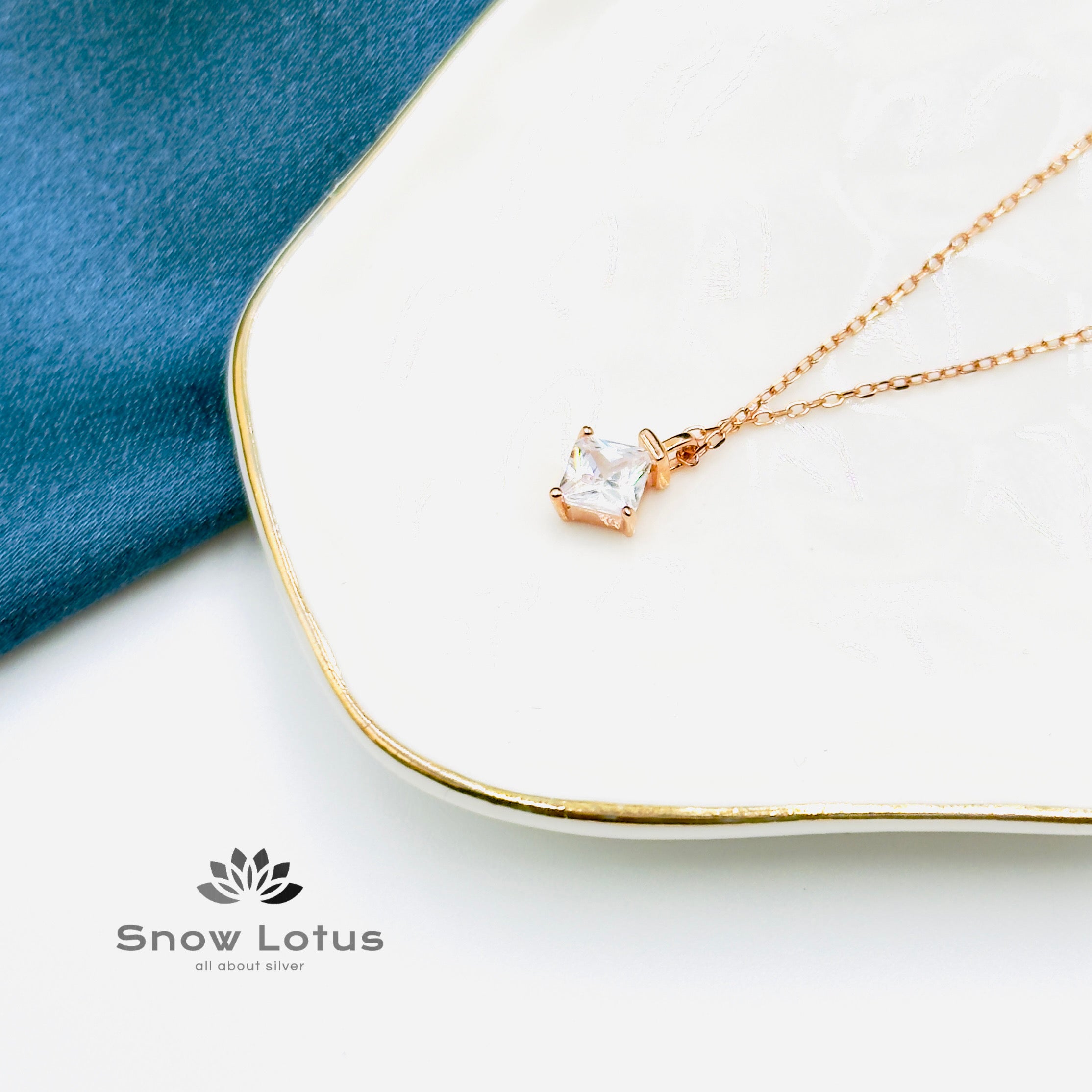 Dimond Drop Rose Gold Neckpiece