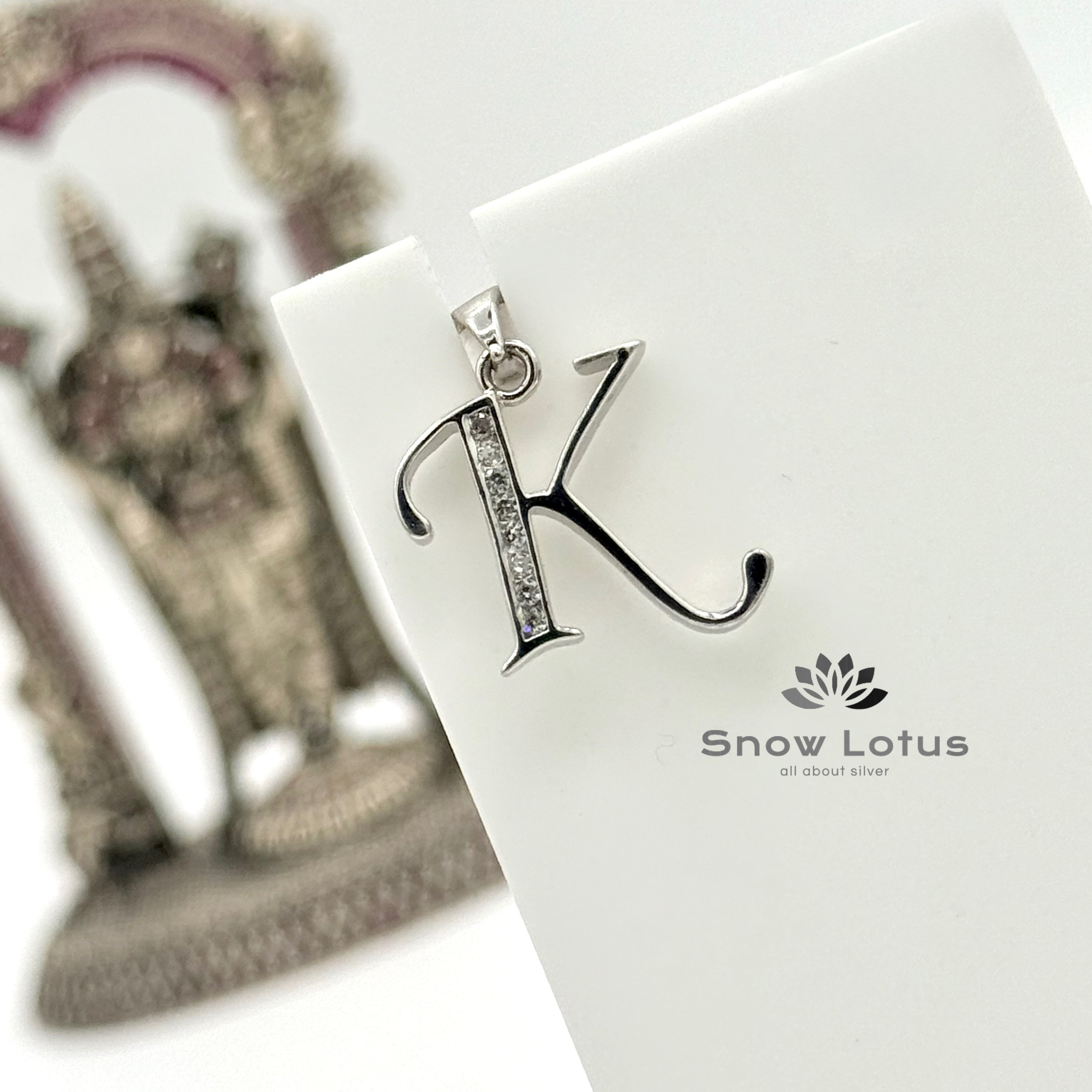 K Alphabet Pendant