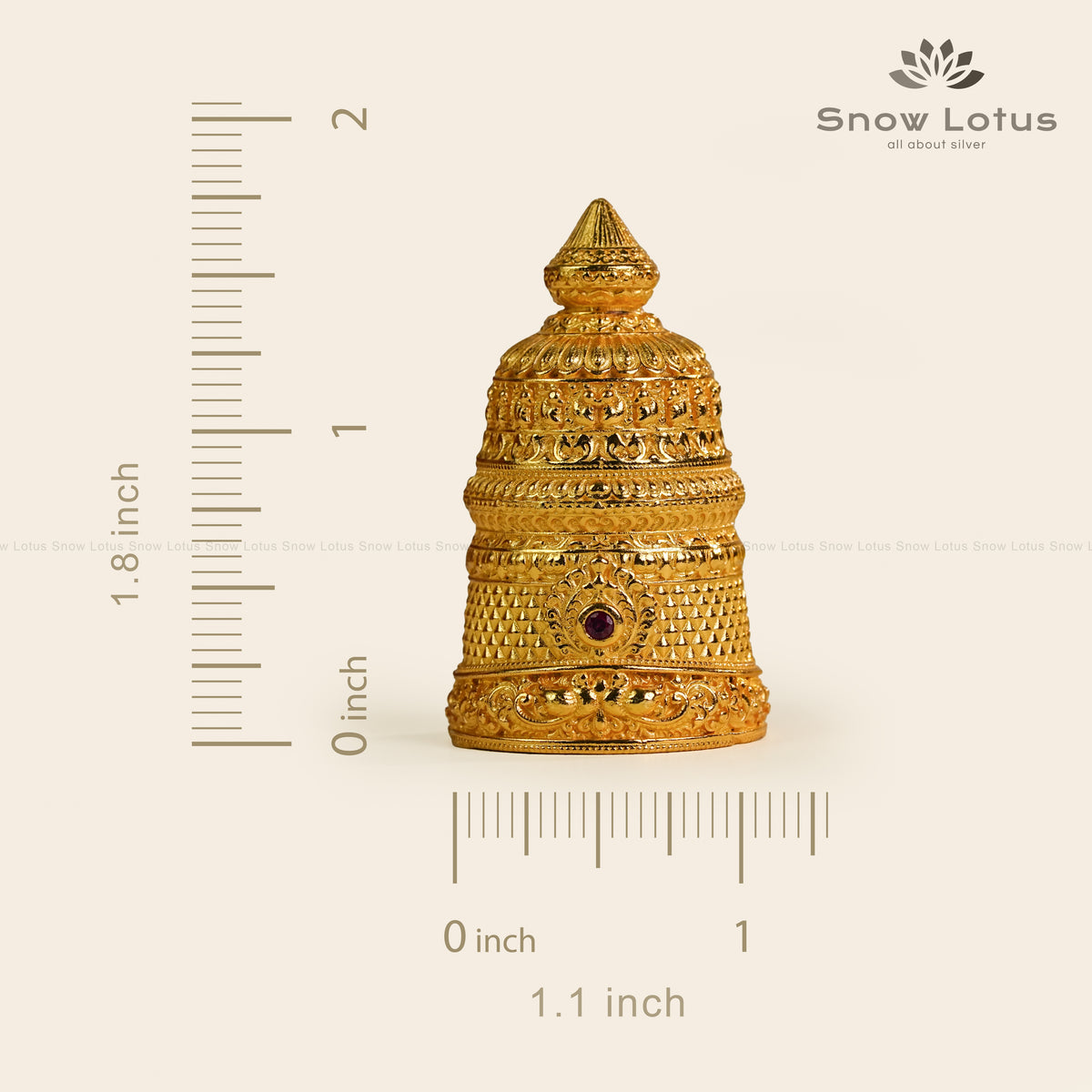 22K Gold Plated Round Kireetam