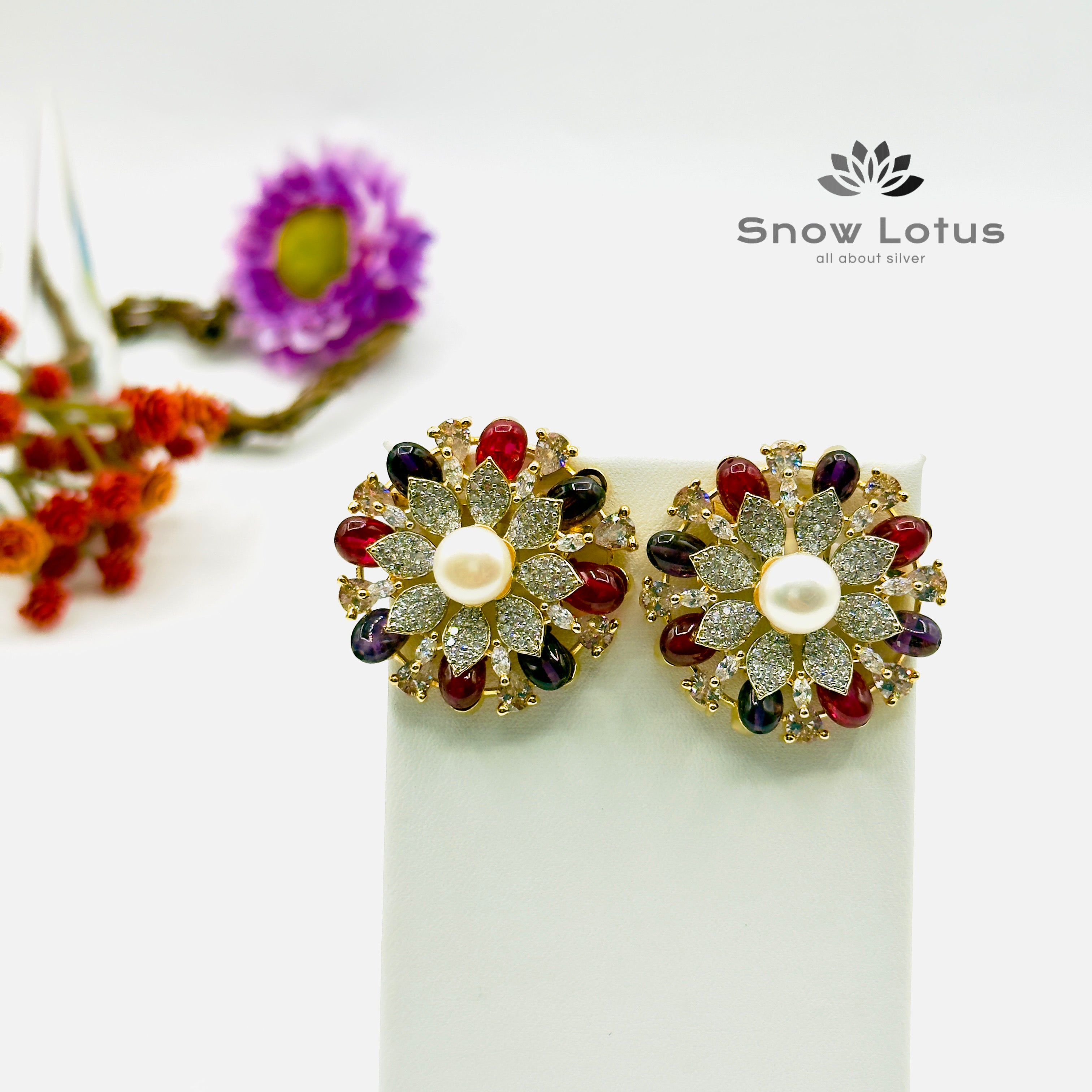 Gorgeous Floral Studs