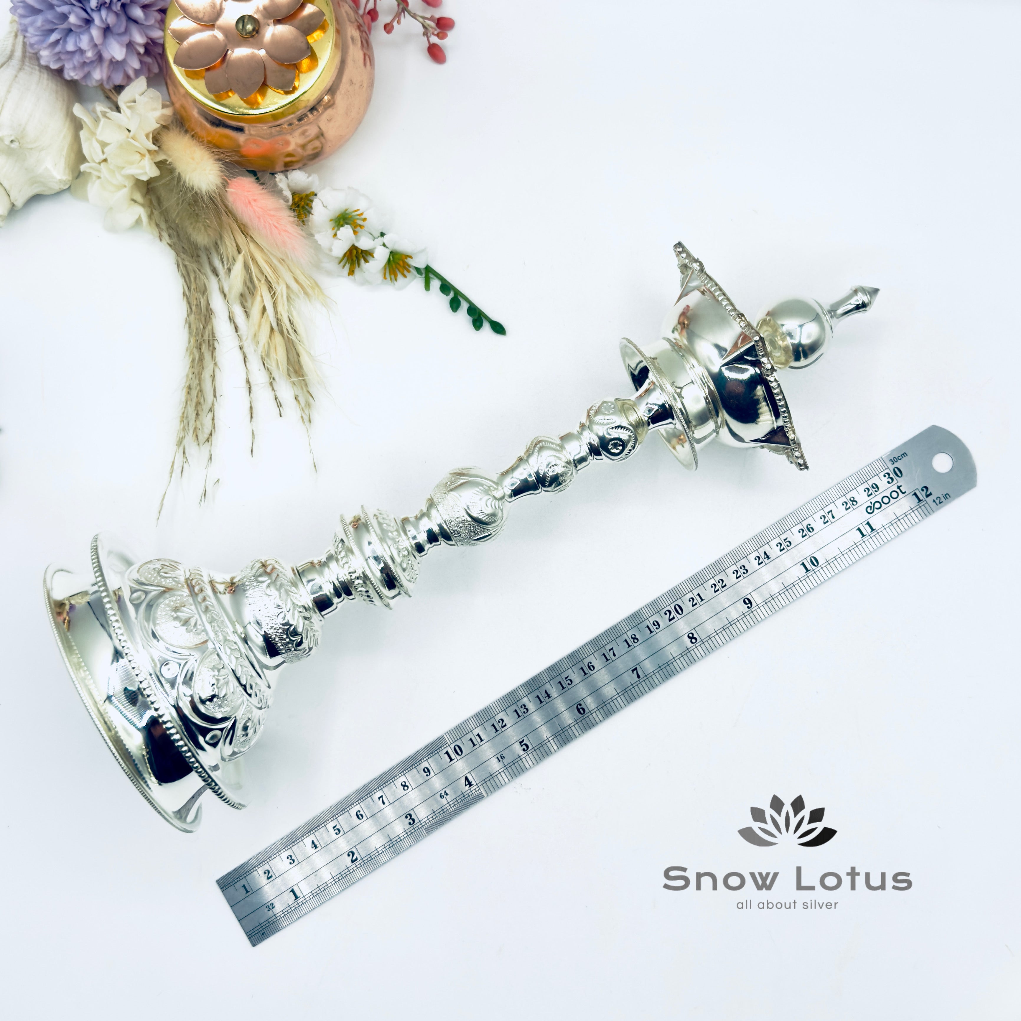 Silver Nakshi Diya