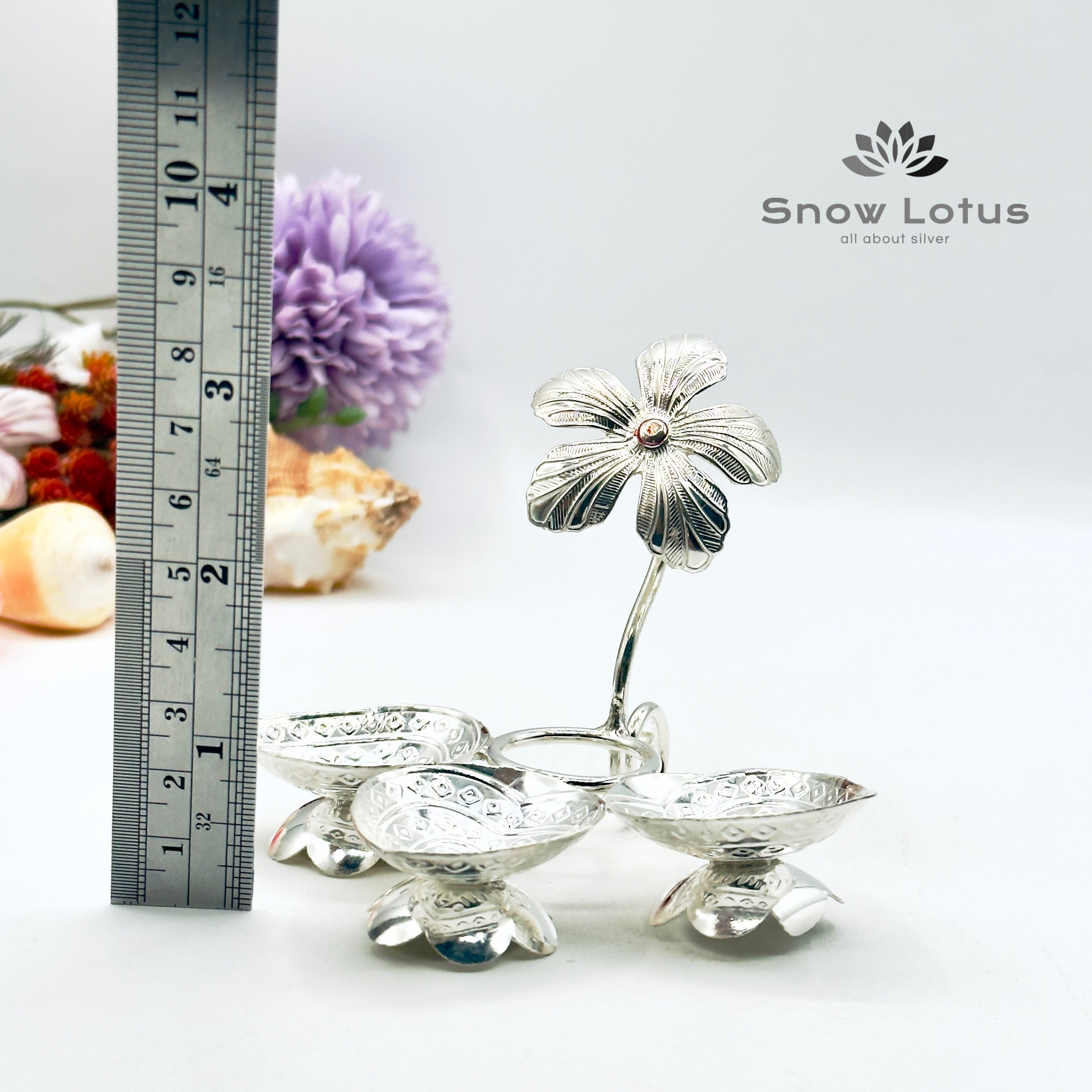 Enamel Flower Stand Diya