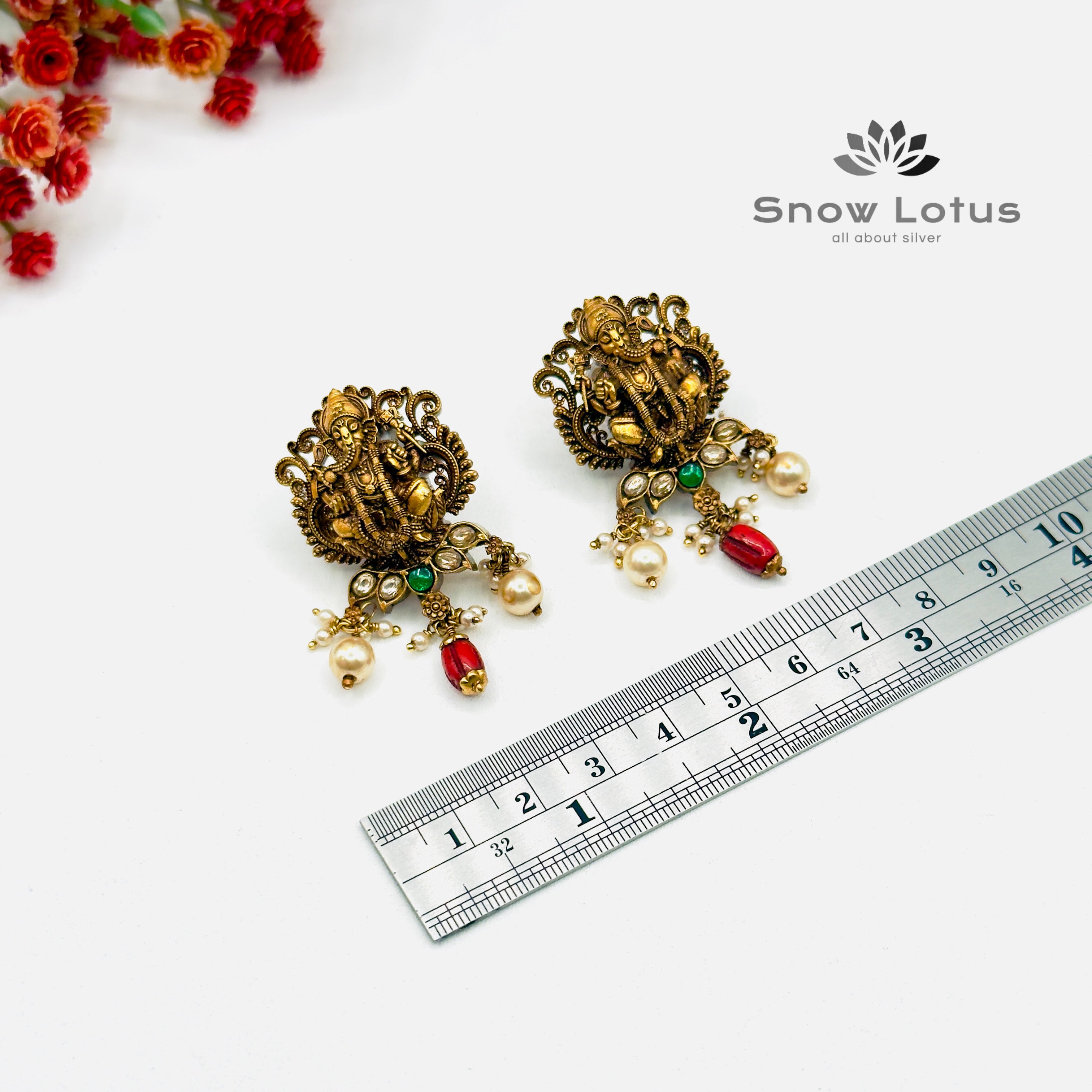 Exclusive Nakash Ganesha Studs
