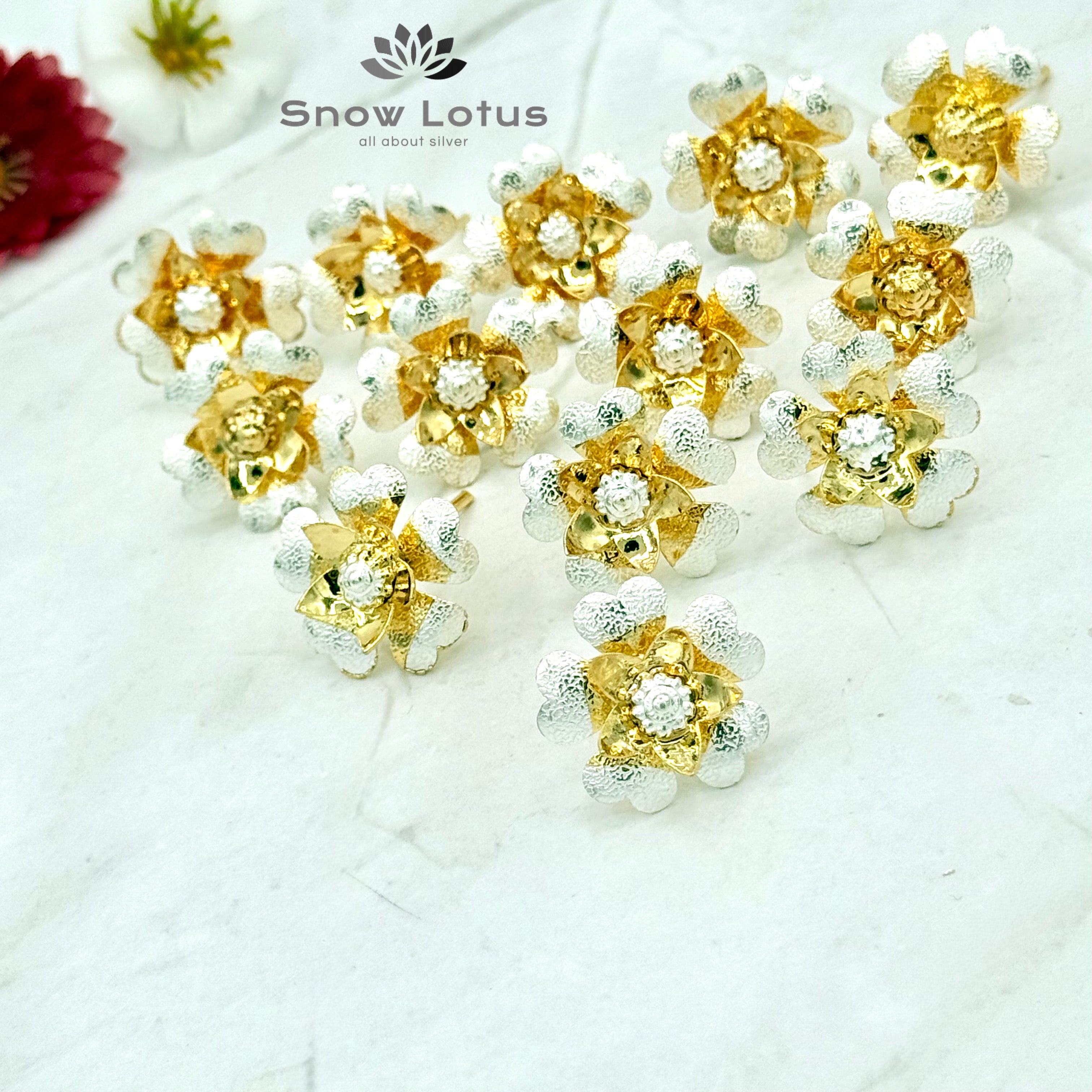 Gold Polish flowers M6