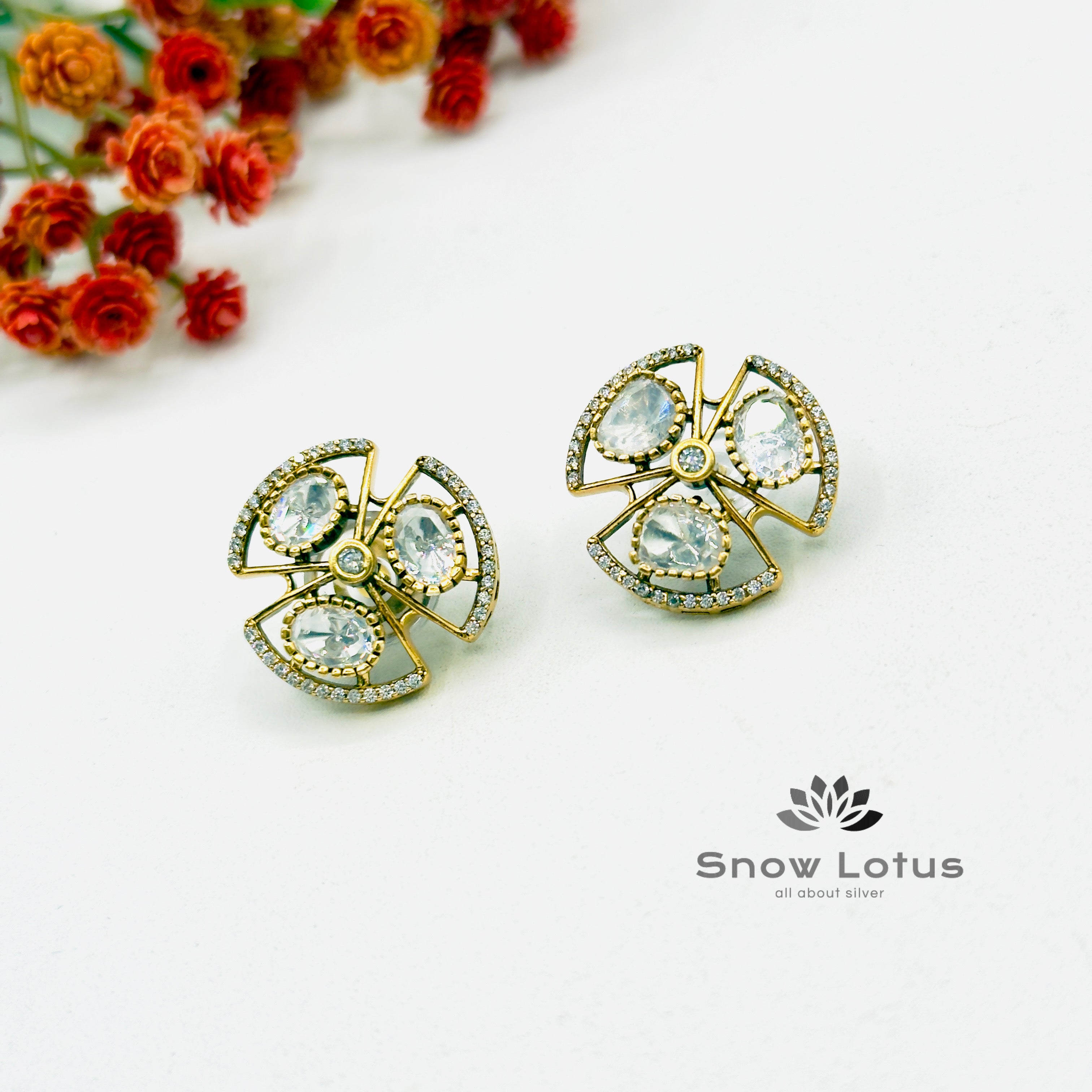 Pretty Moissanite Studs