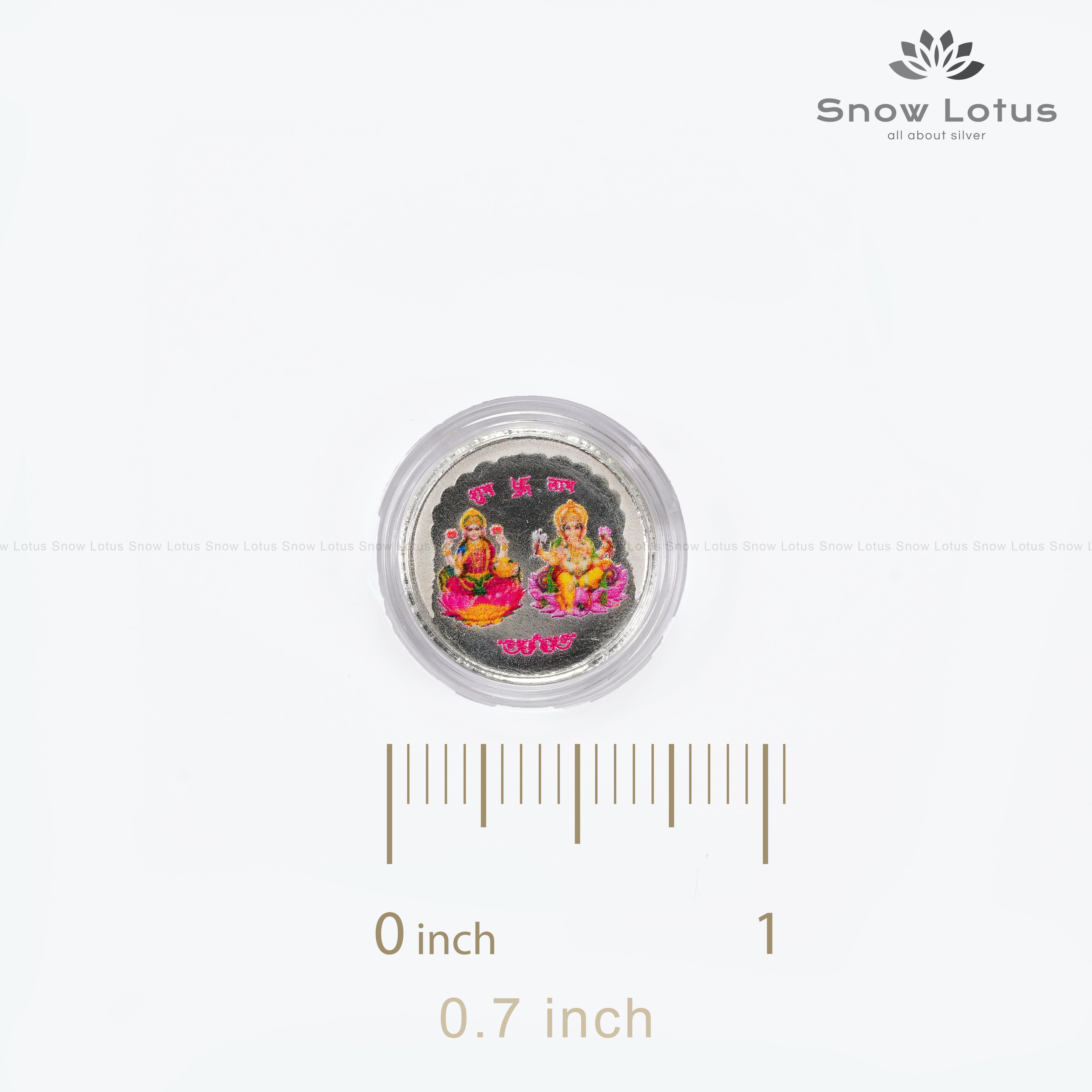 1 gm Mantra Coin Lakshmi Ganesh